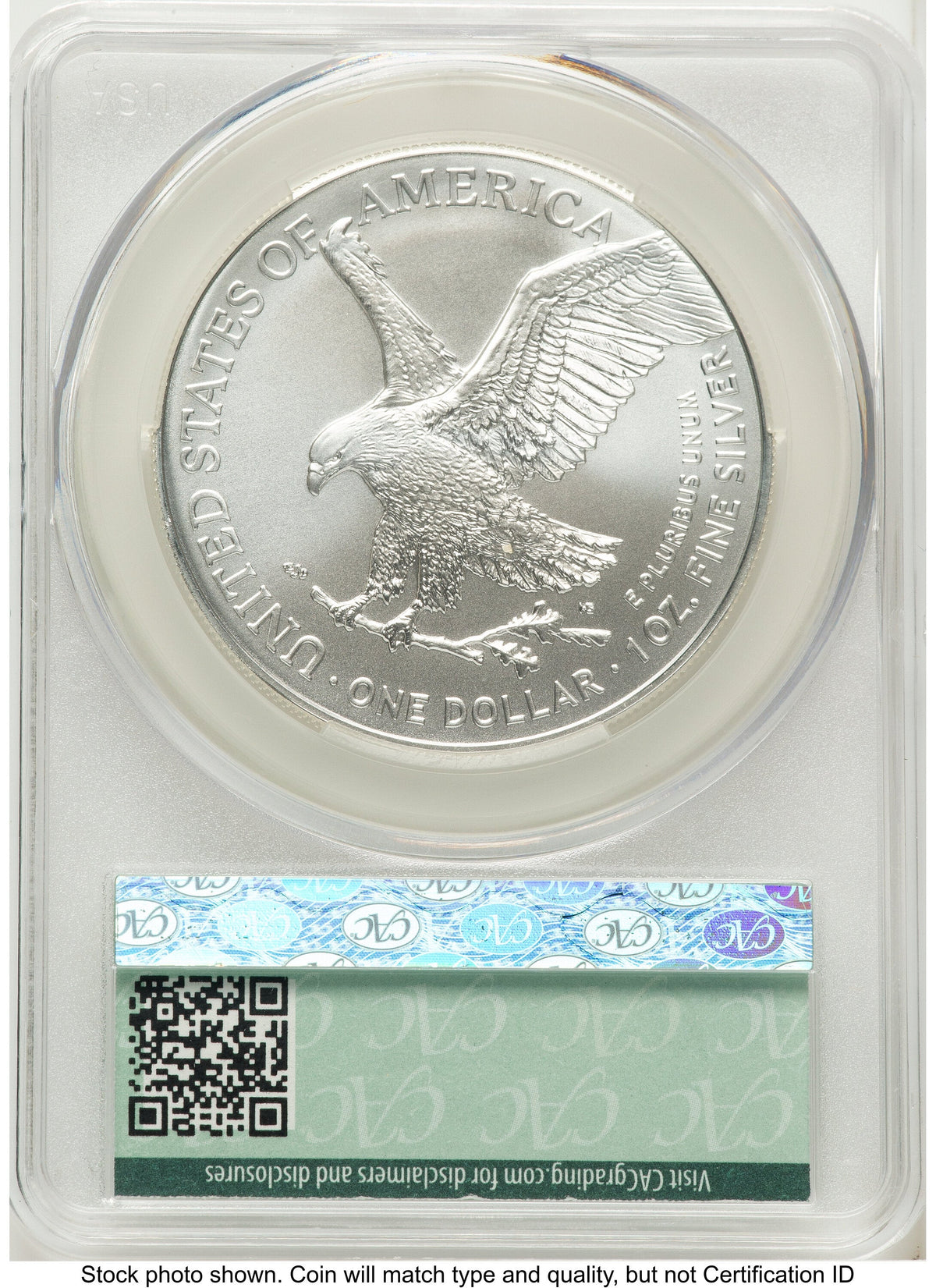 2025 Silver Eagle First Delivery CACG MS70