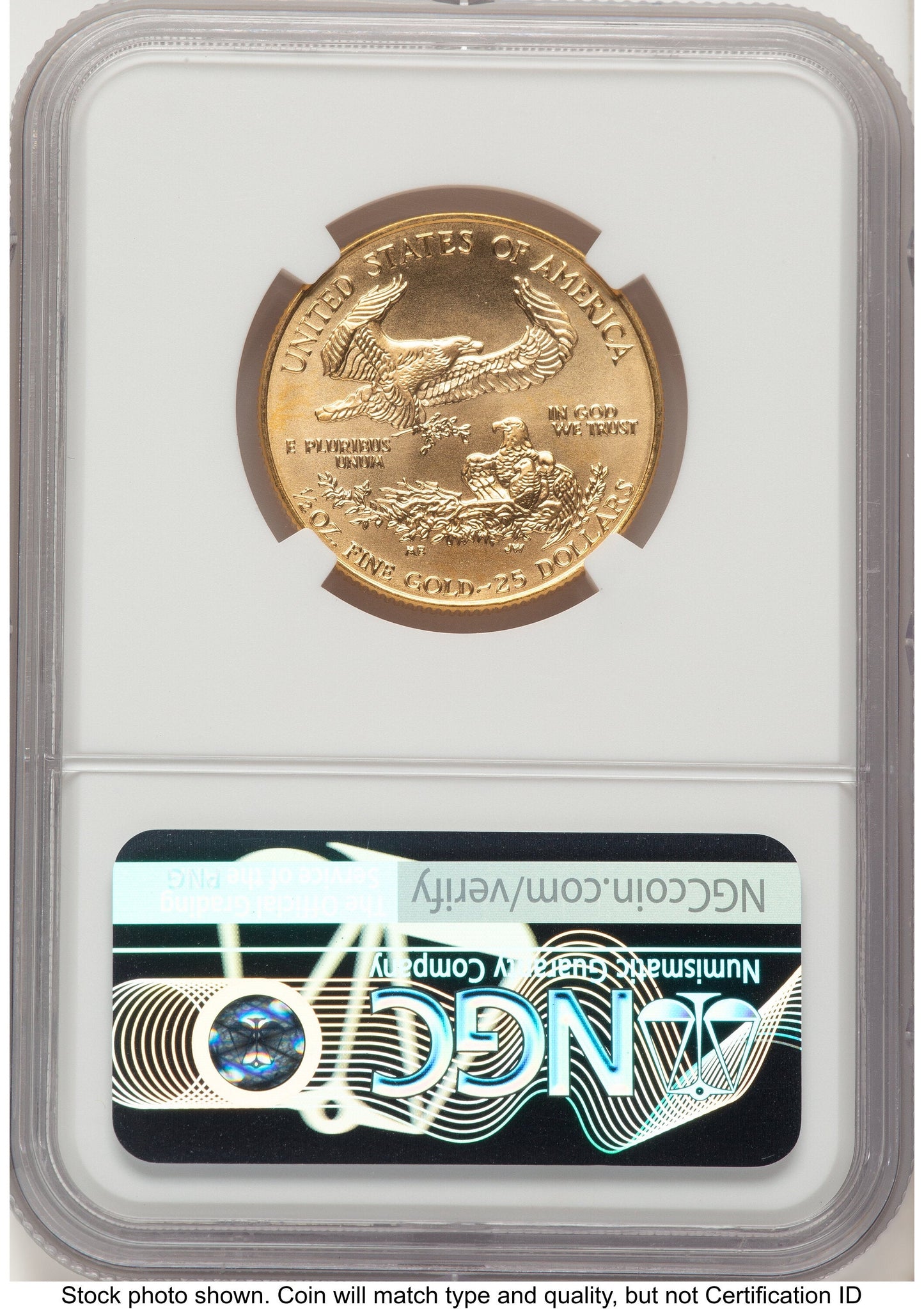 1996 Gold Eagle 1/2 oz John NGC MS70 Mercanti