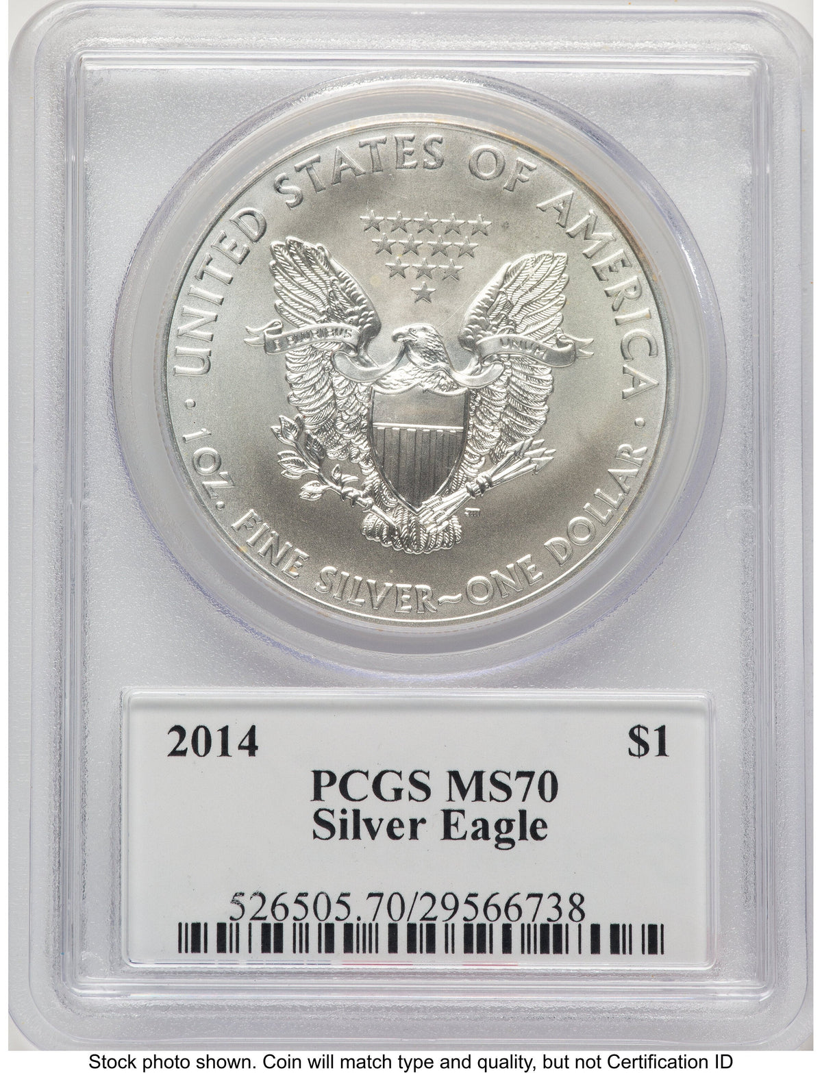 2014 Silver Eagle PCGS MS70 Ed Moy