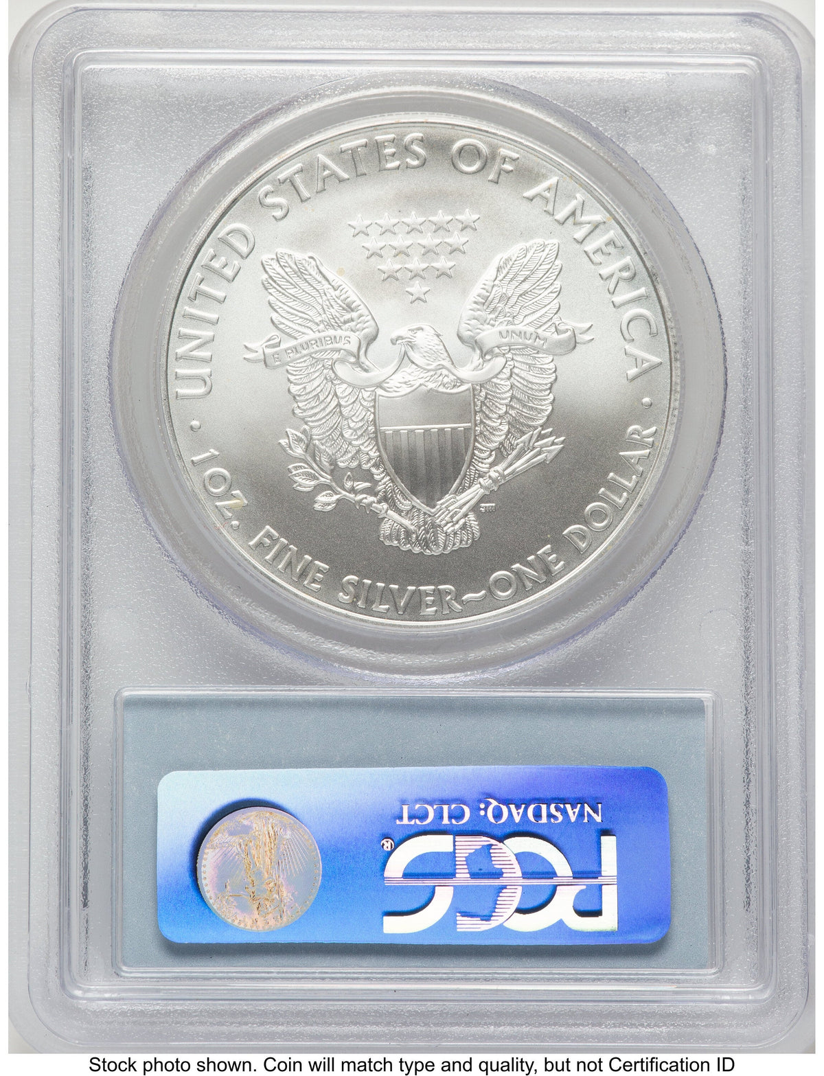 2009 Silver Eagle Blue Label PCGS MS70