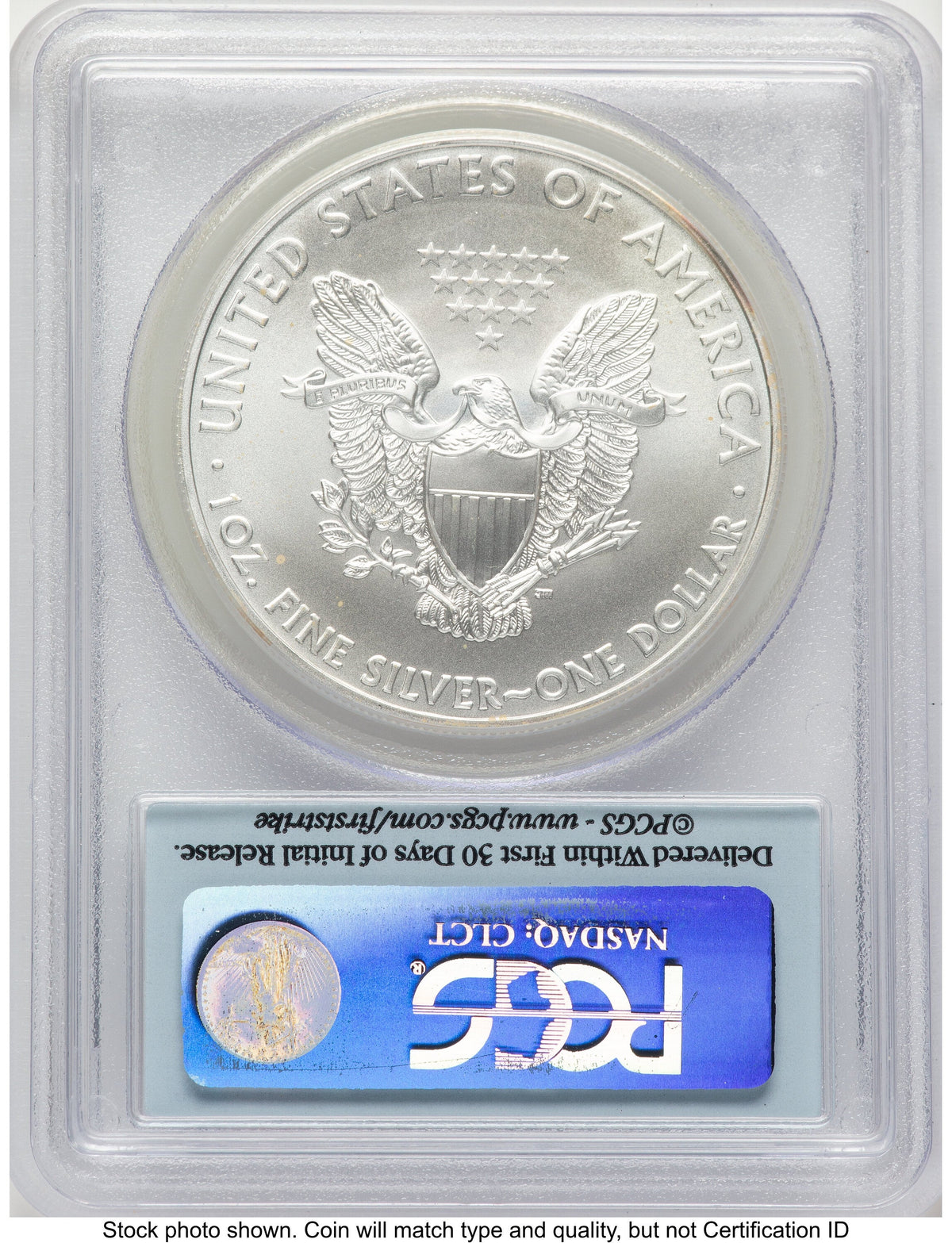 2009 Silver Eagle FS Flag PCGS MS70
