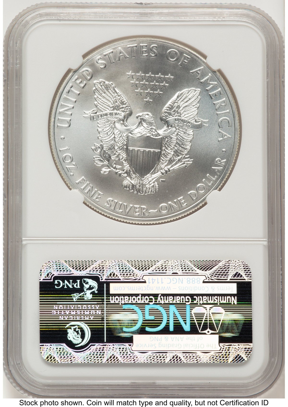 2014 Silver Eagle FR Eagle Label NGC MS70