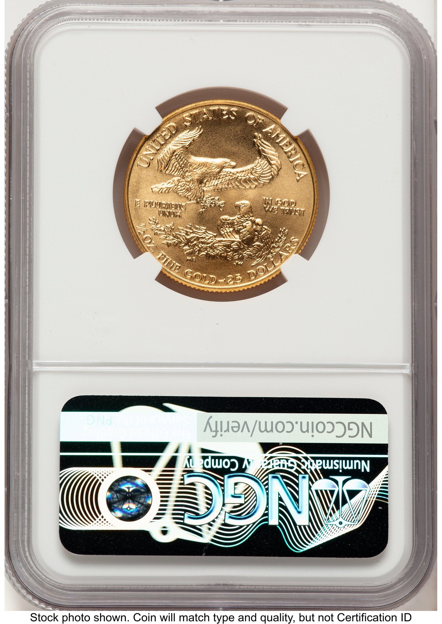 1986 Gold Eagle 1/2 oz Brown Label NGC MS70