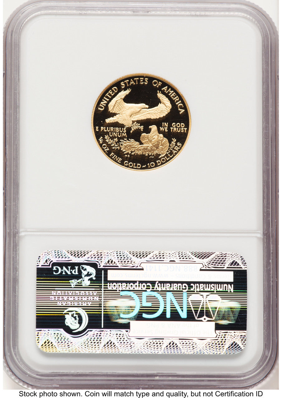 2008-W Proof Gold Eagle 1/4 oz Brown Label NGC PF70 (522240328)