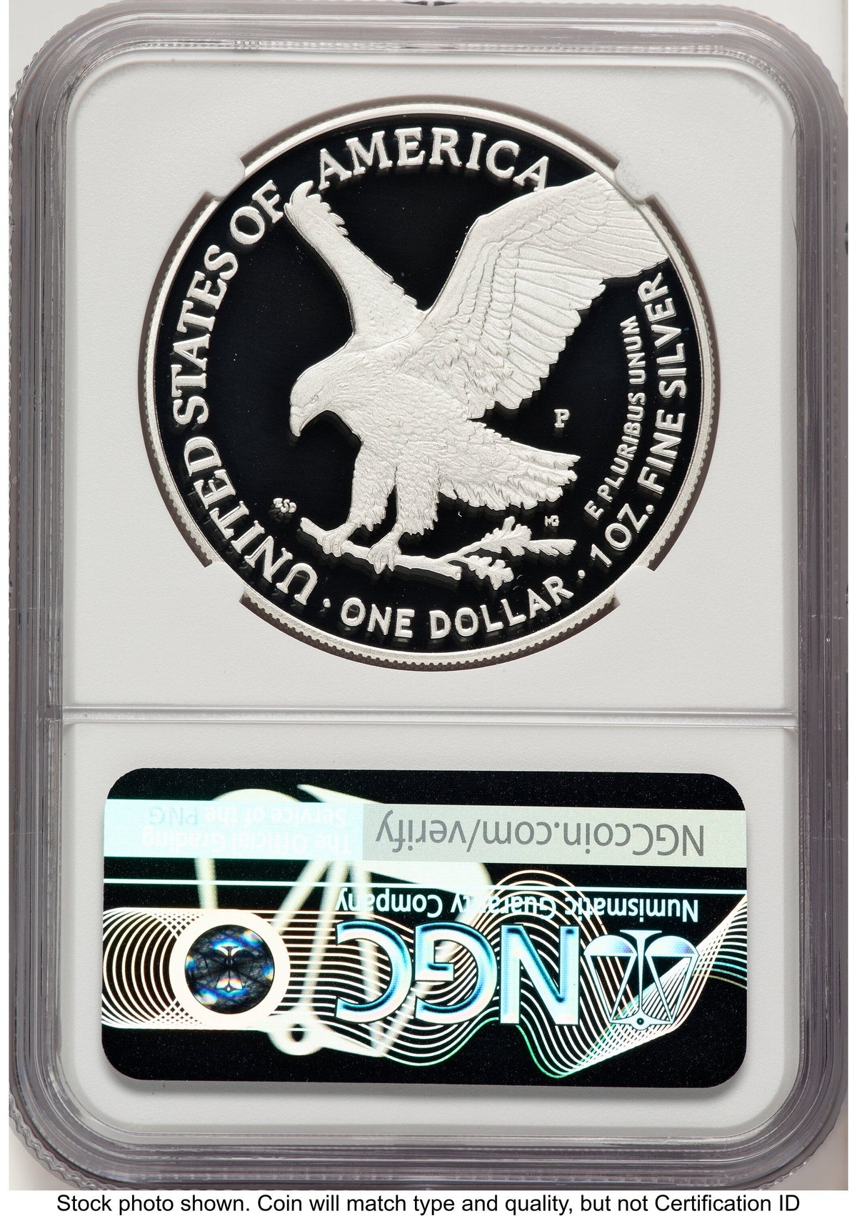 2025-P Proof Silver Eagle Privy U.S. Marine Corps 250th Anniversary 1 oz FDI Mike Castle NGC PF70