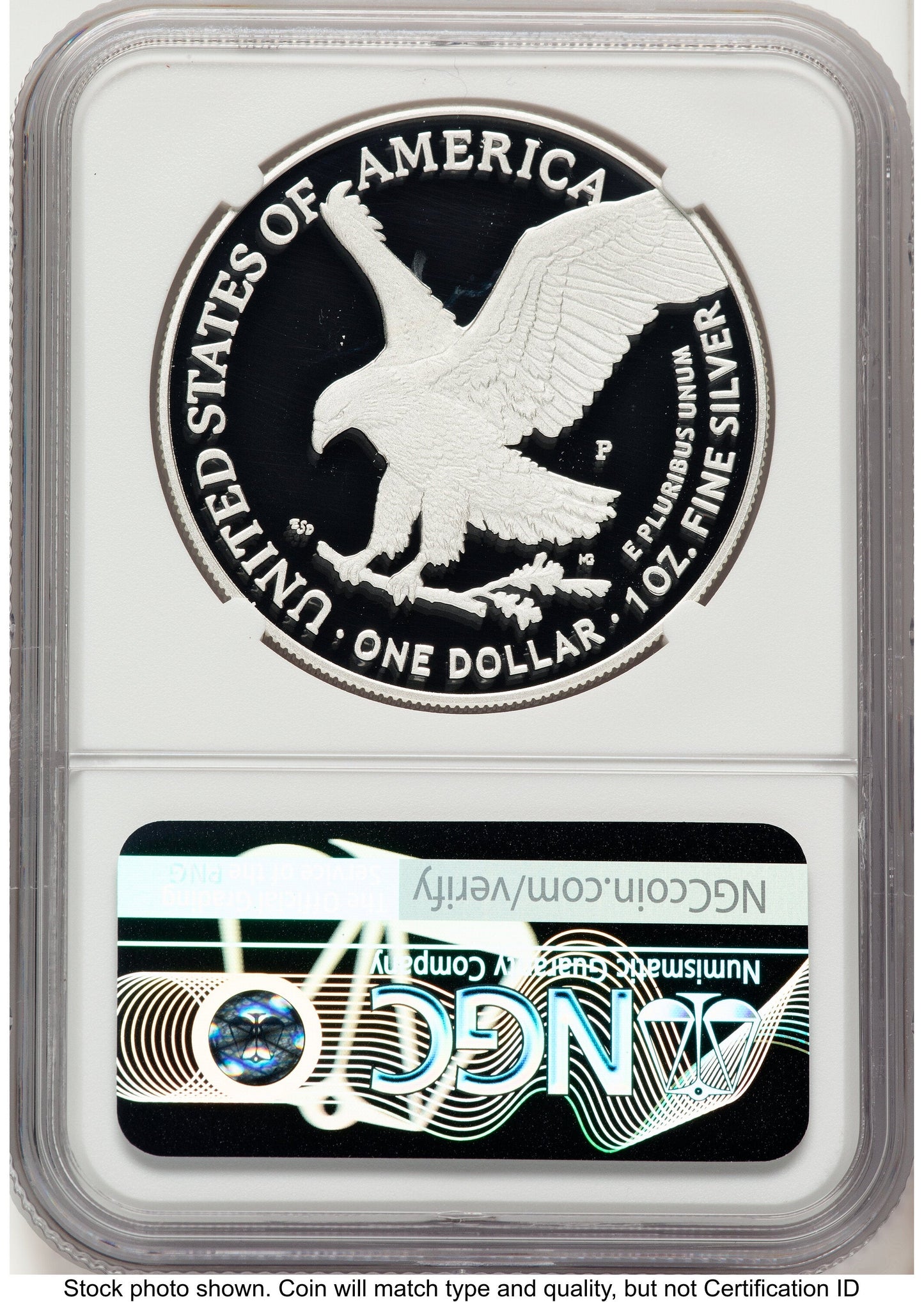 2025-P Proof Silver Eagle Privy U.S. Marine Corps 250th Anniversary 1 oz AR Jeff Garrett Red Book NGC PF70