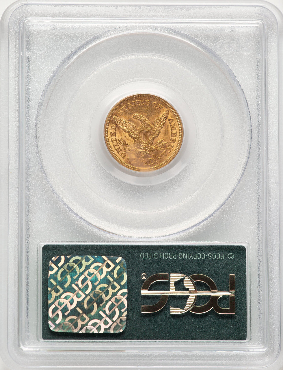 1872-S $2.50 Liberty Quarter Eagle PCGS MS62