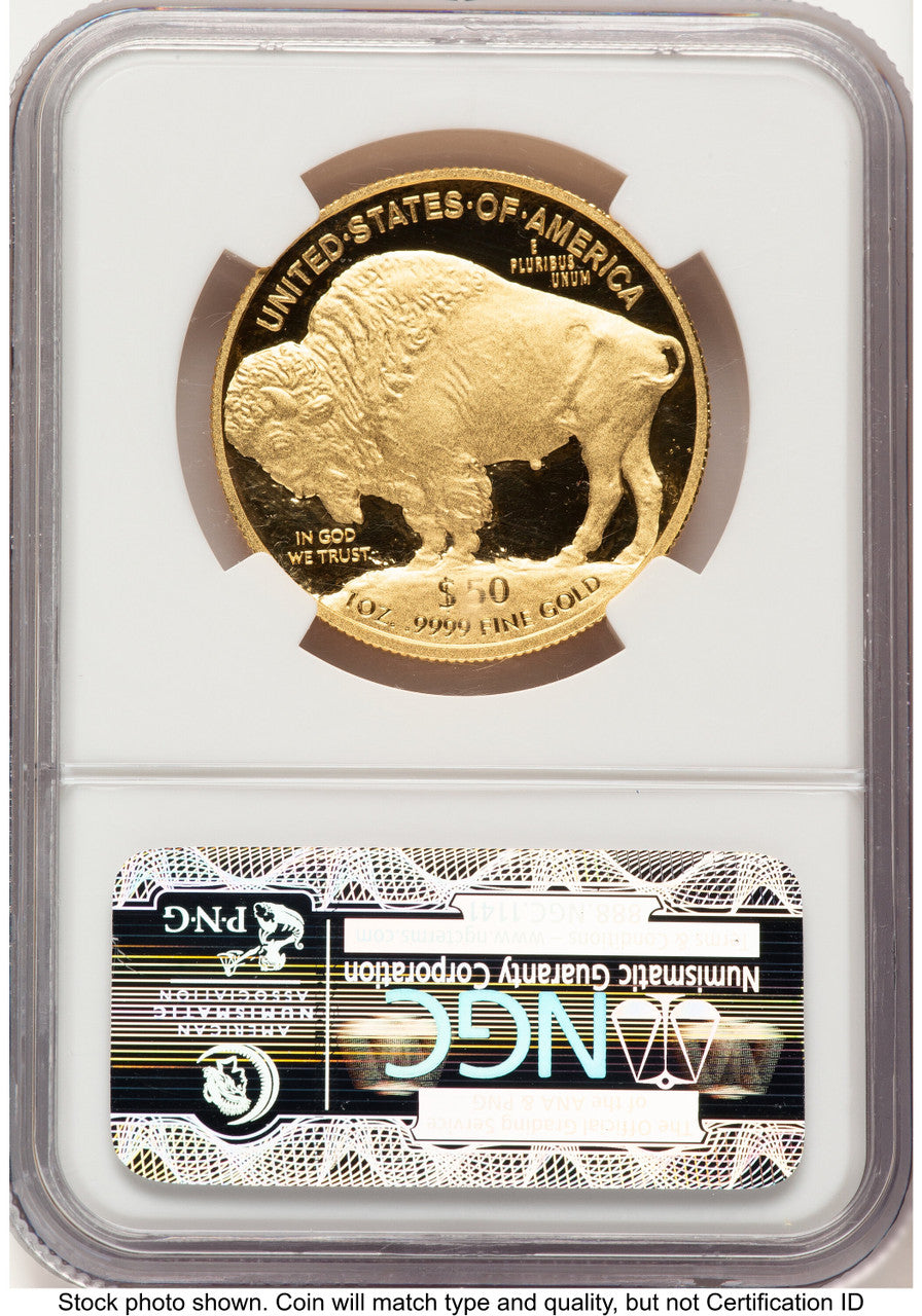 2009-W Proof Gold Buffalo 1 oz ER Blue NGC PF70