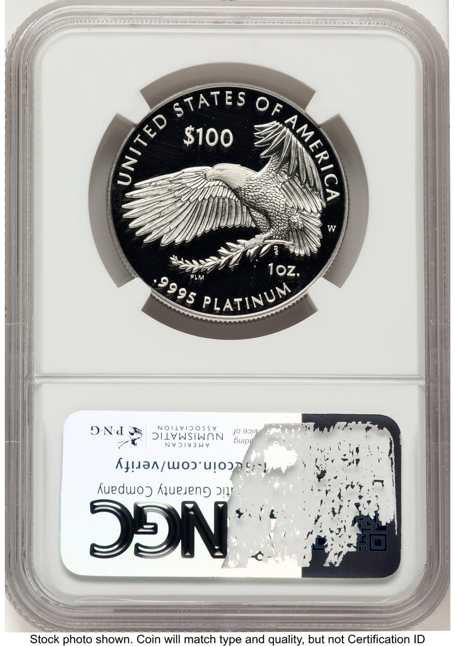2024-W Proof Platinum Eagle 1 oz Brown Label NGC PF70