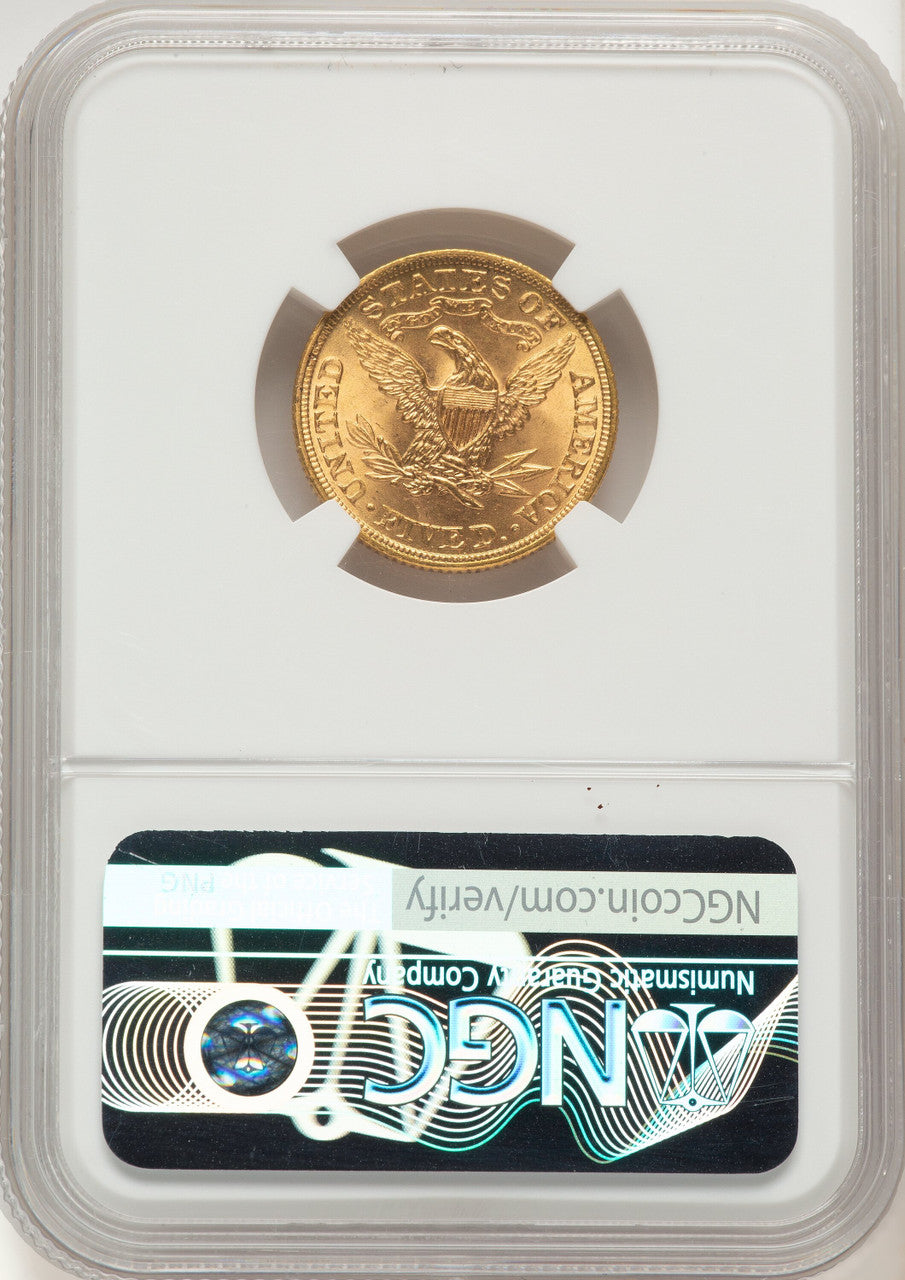 1899 $5 Liberty Half Eagle NGC MS66