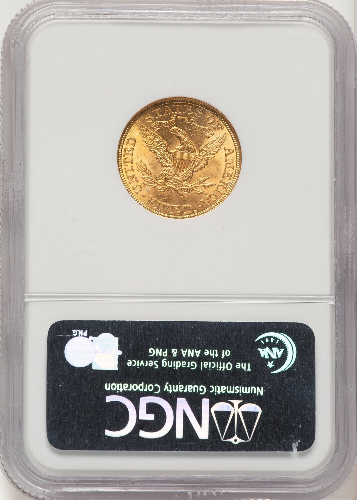 1900 $5 CAC Liberty Half Eagle NGC MS64