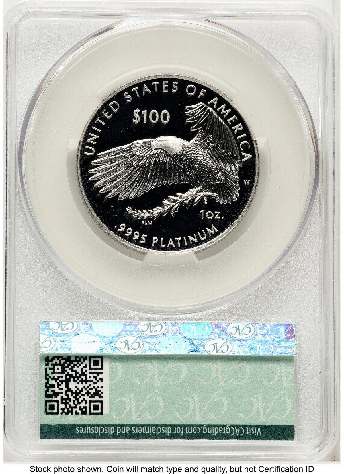 2019-W Proof Platinum Eagle 1 oz Non Designation CACG PR70