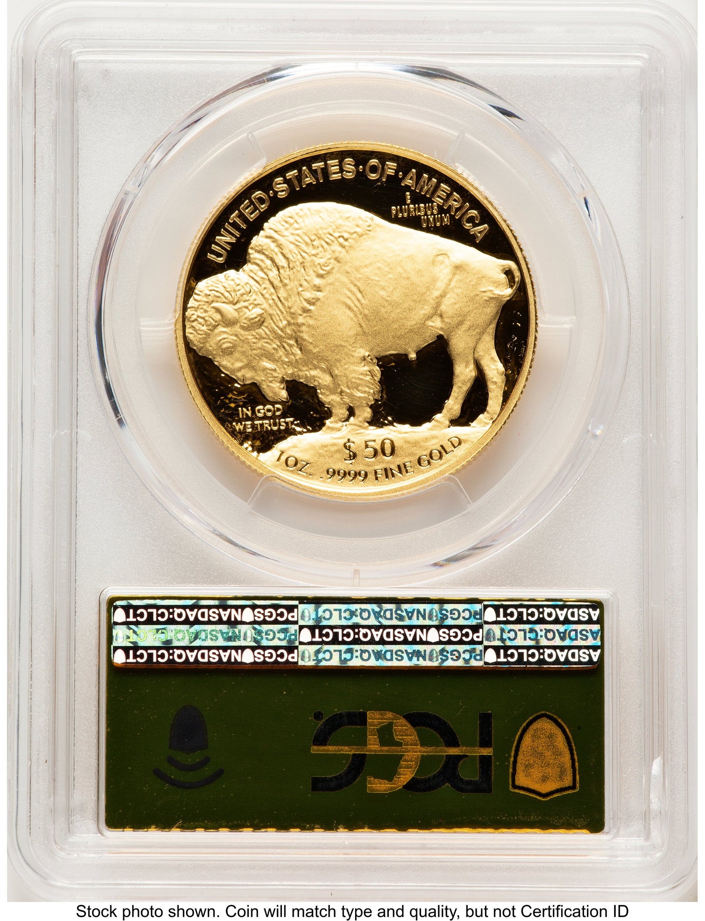 2021-W Proof Gold Buffalo 1 oz FDI Gold Foil PCGS PR70