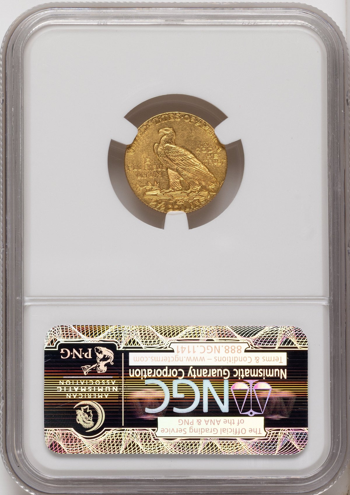 1915 $2.50 Indian Quarter Eagle NGC MS63