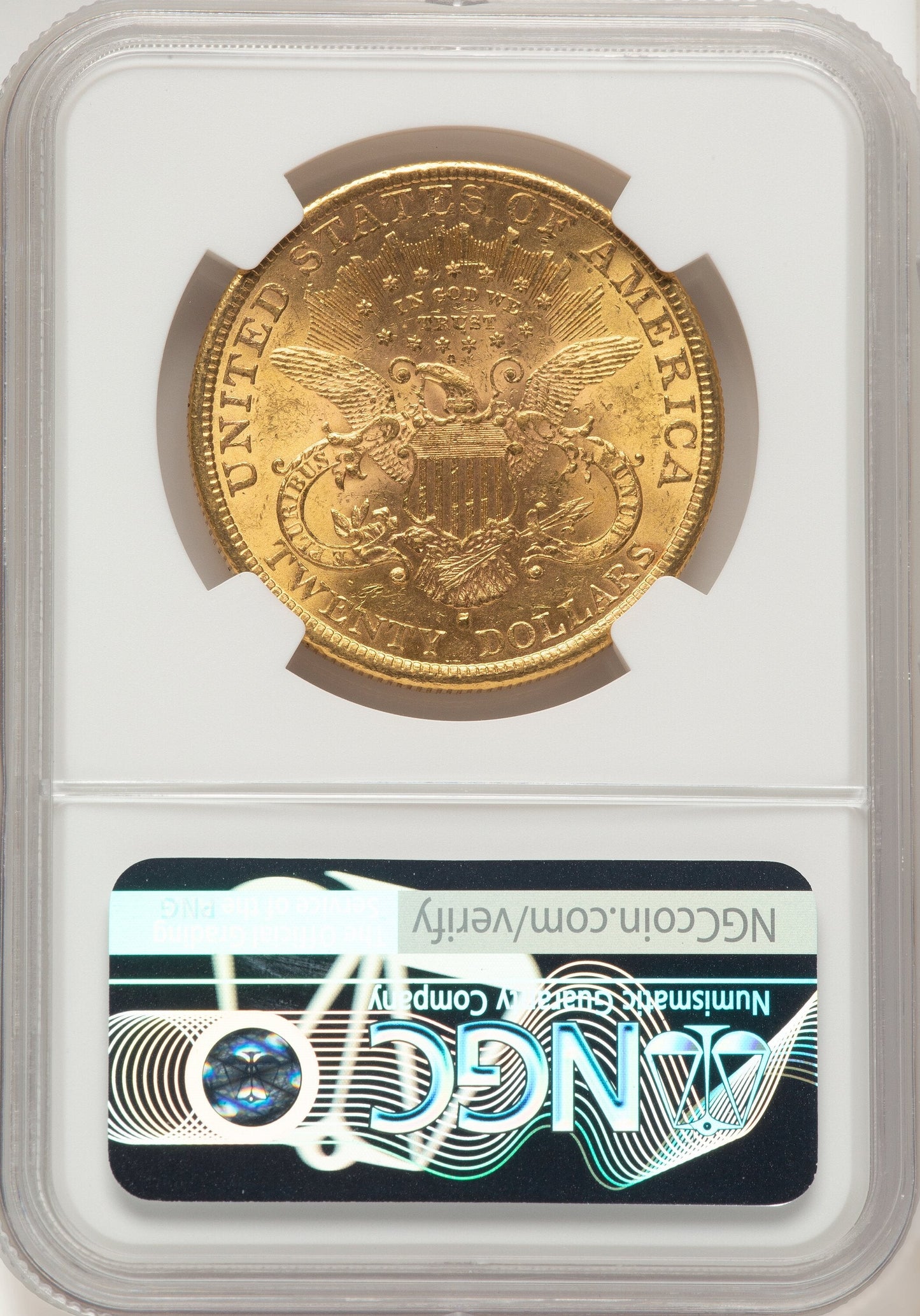 1891-S $20 Liberty Double Eagle NGC MS62