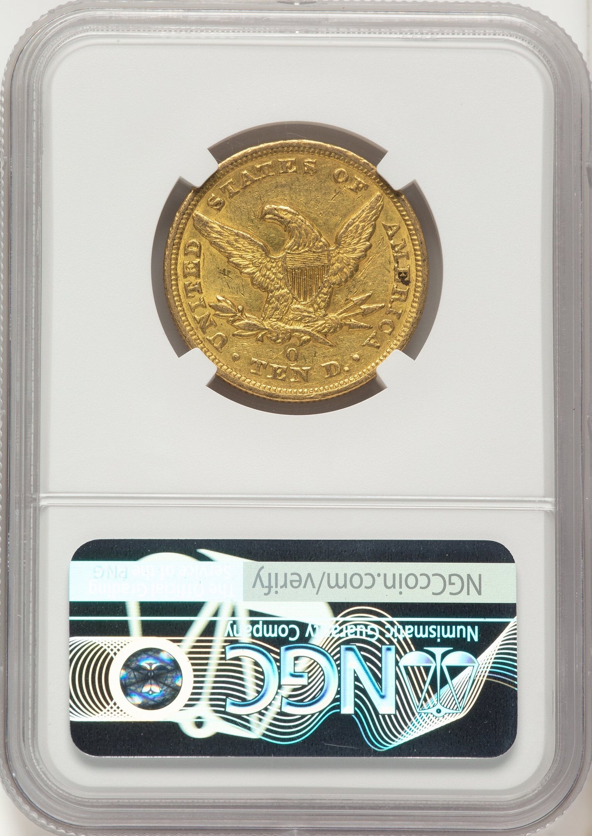 1849-O $10 Liberty Eagle NGC AU55