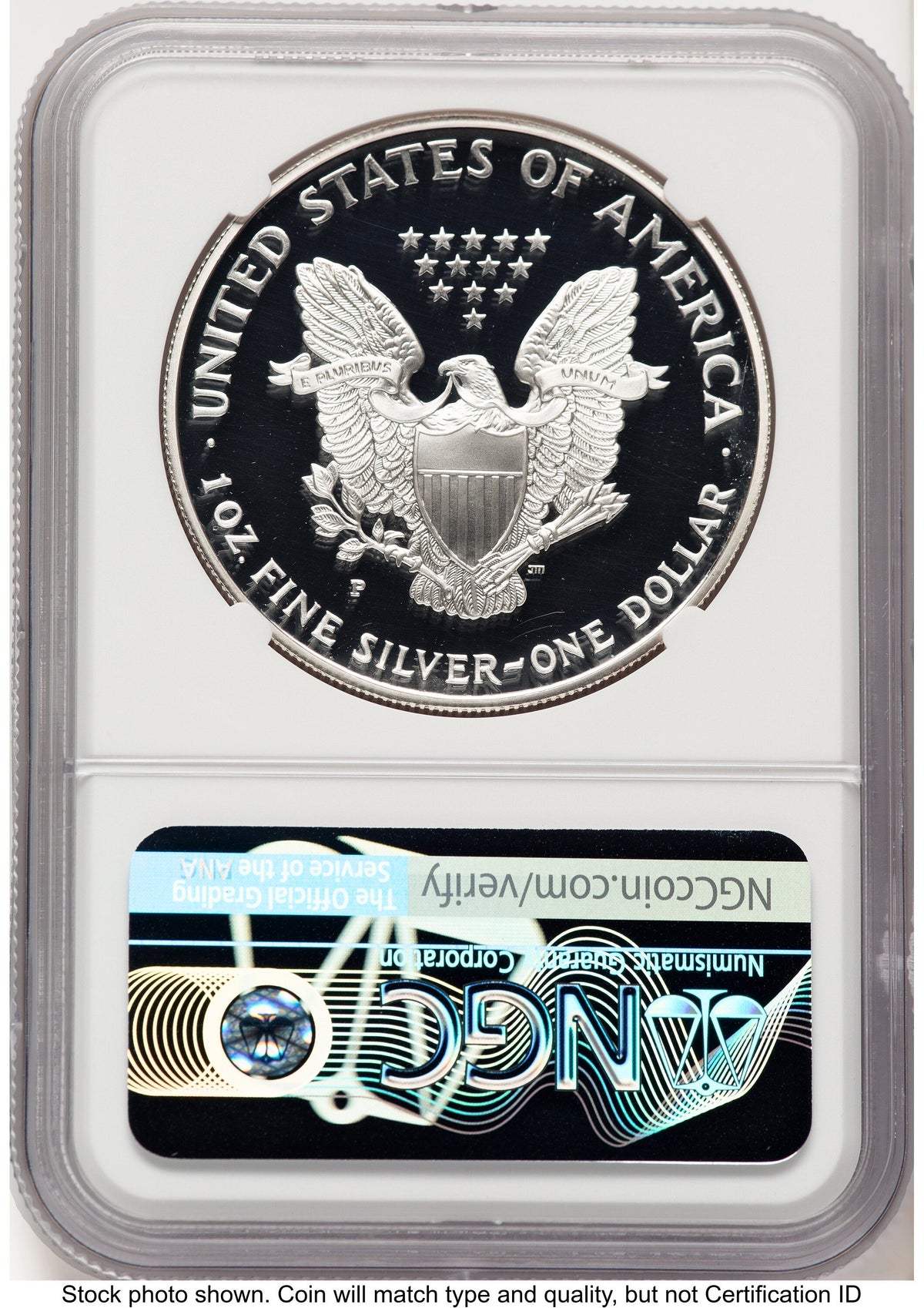 1997-P Proof Silver Eagle 1 oz Mike Castle NGC PF70