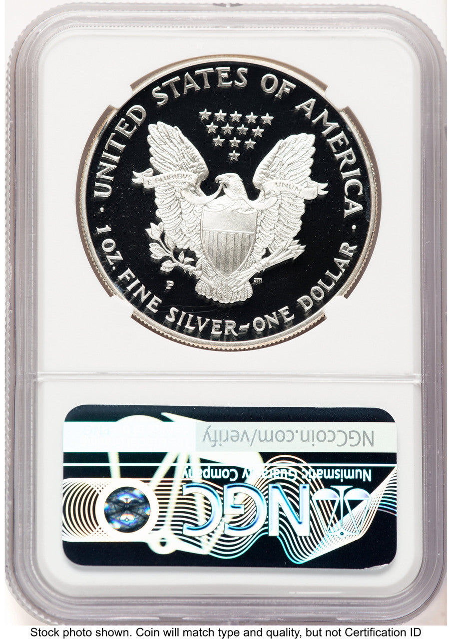 1994-P Proof Silver Eagle 1 oz Mike Castle NGC PF70