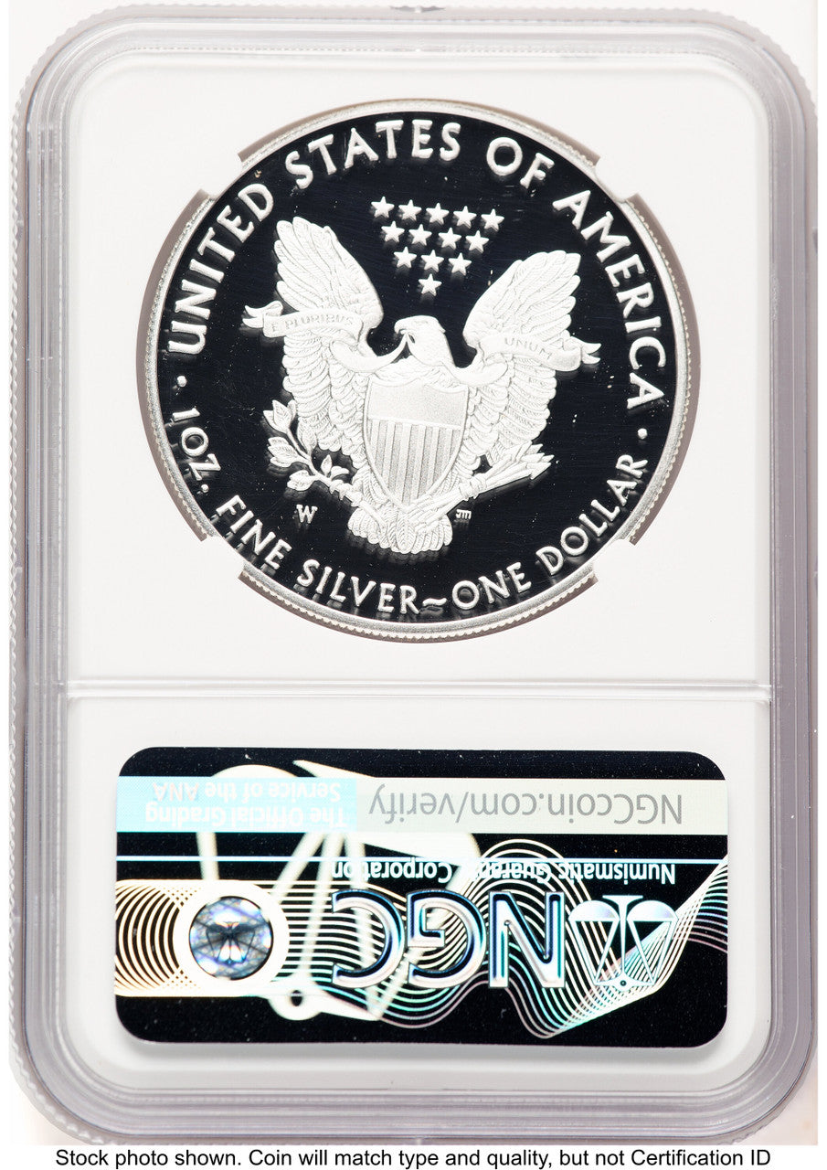 2019-W Proof Silver Eagle 1 oz Thomas Uram NGC PF70