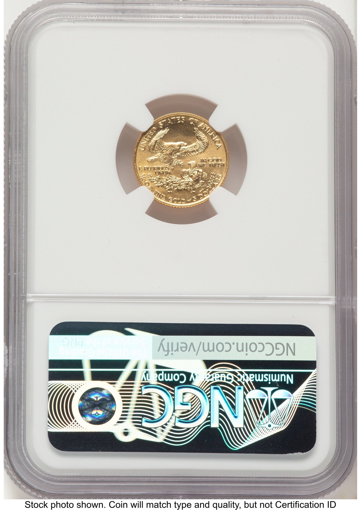 1990 Gold Eagle 1/10 oz Mike Castle NGC MS70