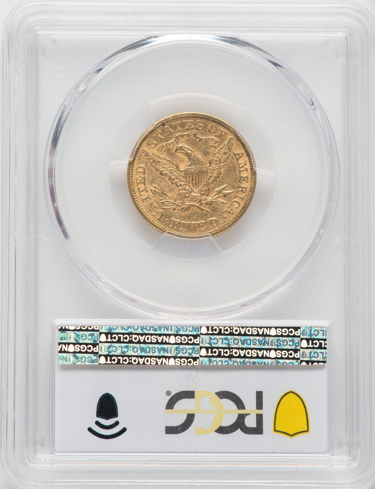 1873 $5 Closed 3 Liberty Half Eagle PCGS MS61