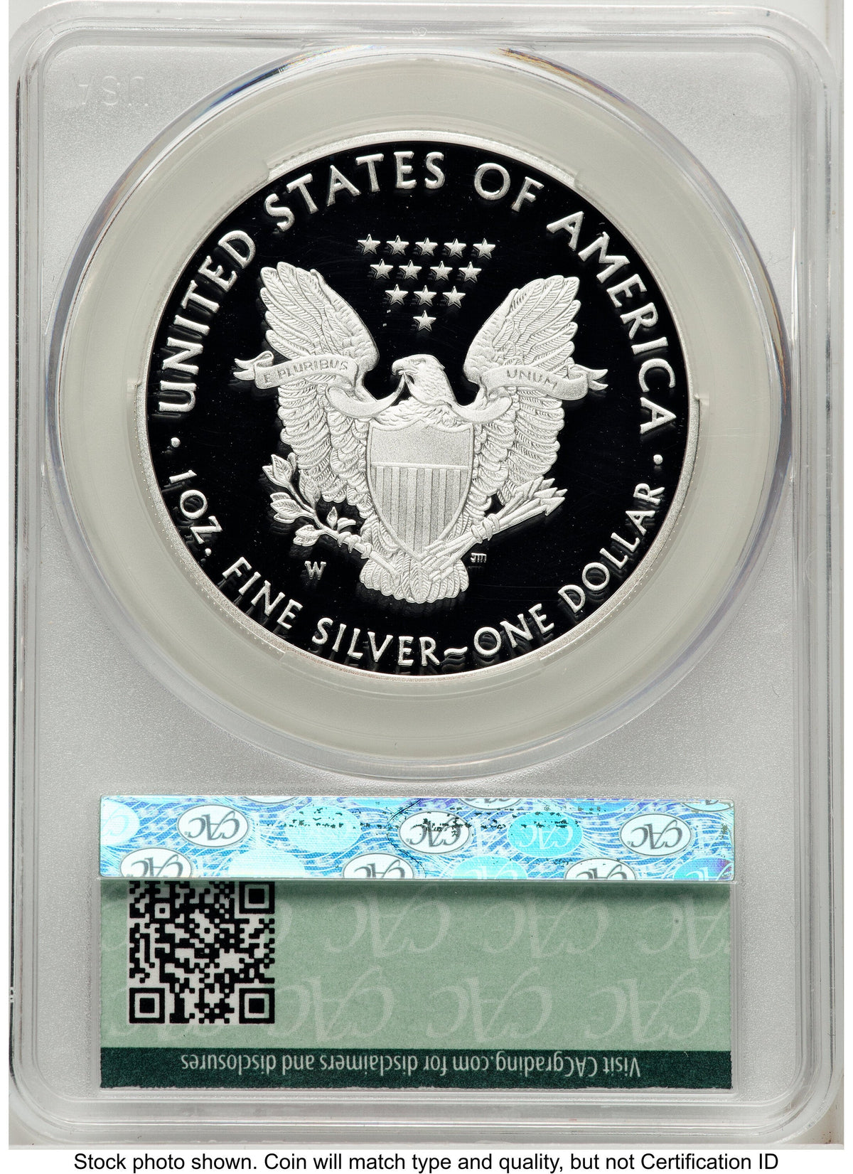2020-W Proof Silver Eagle V75 Privy 1 oz Ron Drzewucki CACG PR70