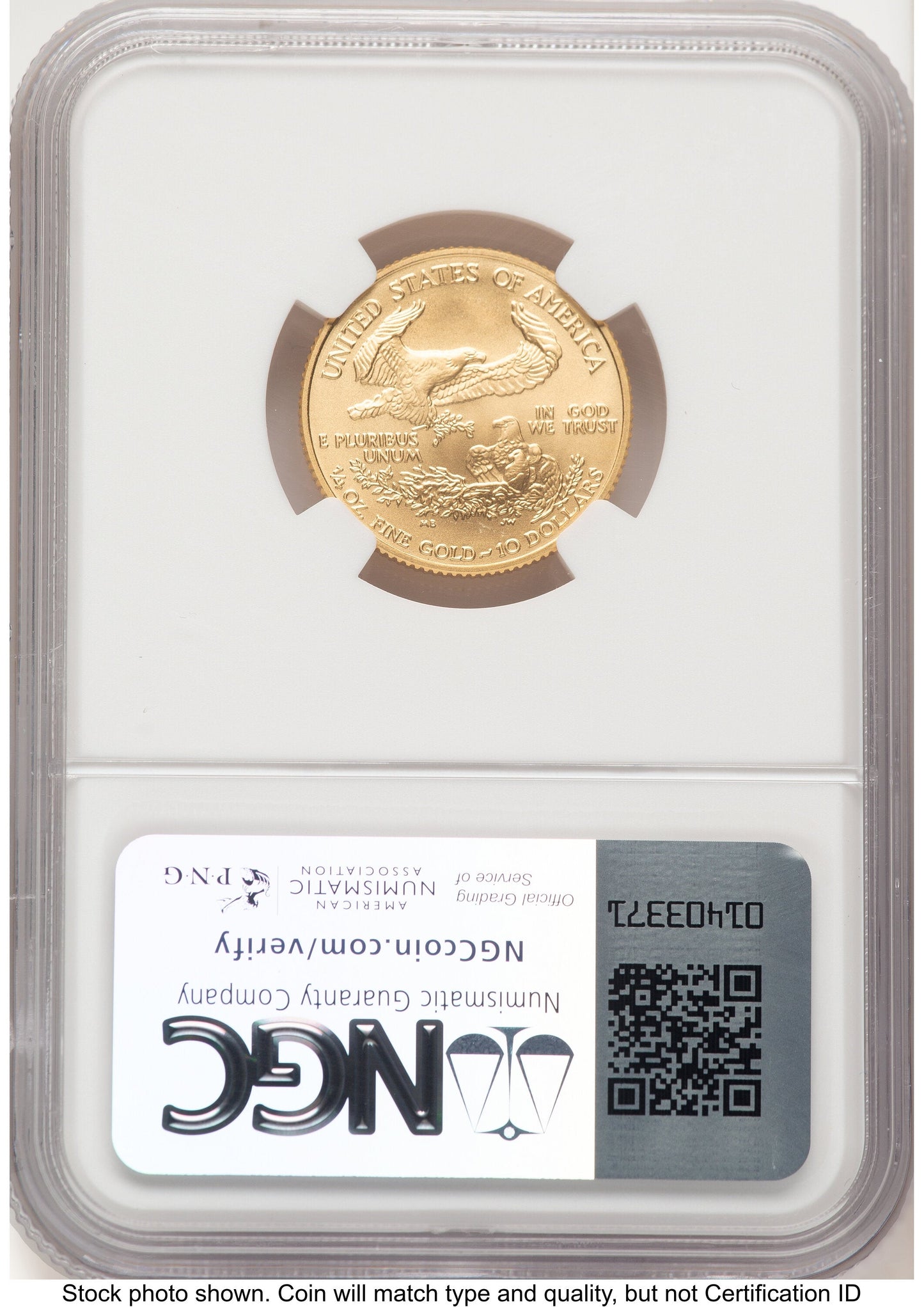 2008-W Burnished Gold Eagle 1/4 oz 0.25 oz Jeff Garrett Red Book NGC MS70