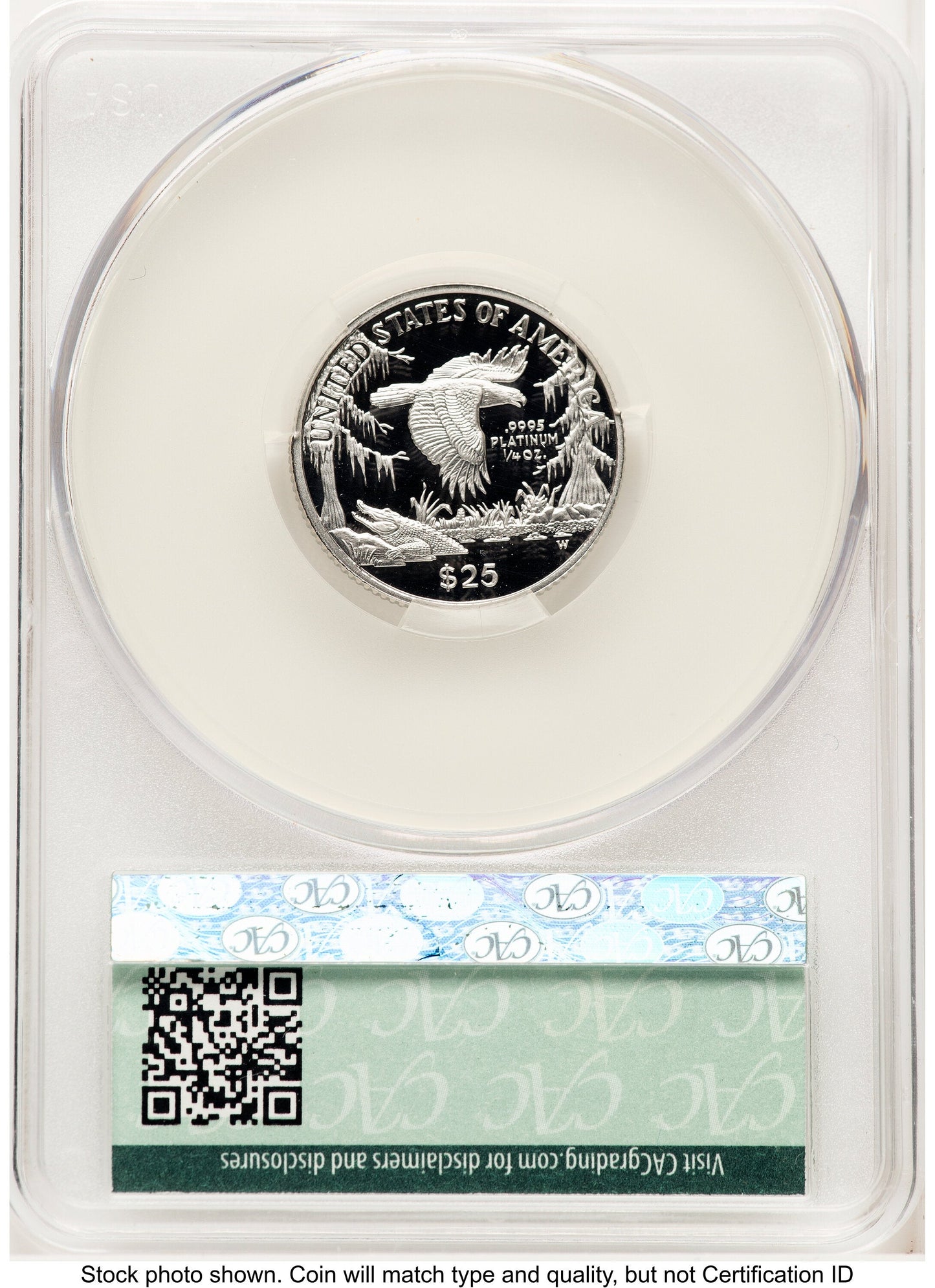 1999-W Proof Platinum Eagle 1/4 oz Non Designation CACG PR70