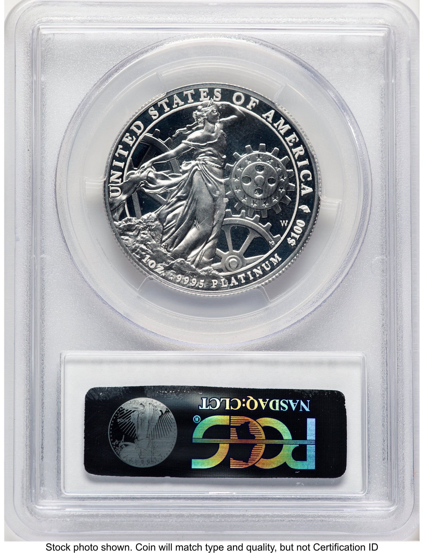 2013-W Proof Platinum Eagle 1 oz Blue Gradient PCGS PR70
