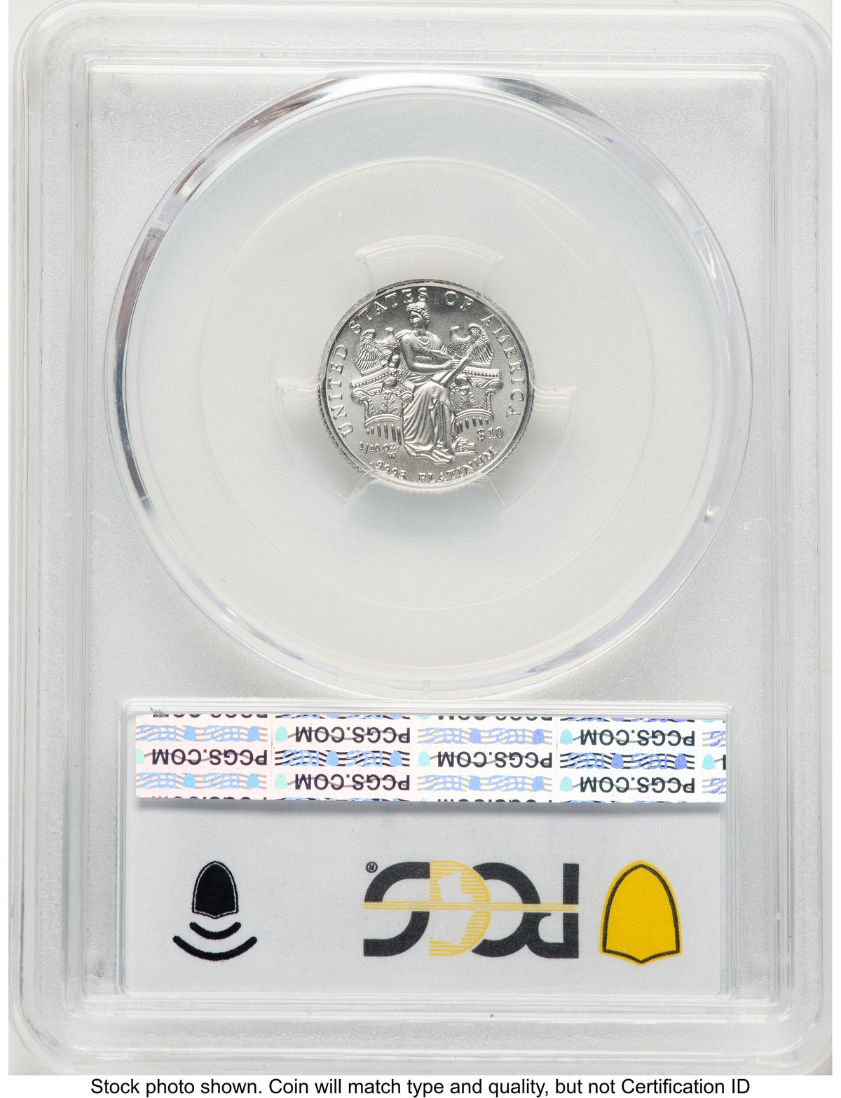 2006-W Burnished Platinum Eagle 1/10 oz Blue Gradient PCGS MS70