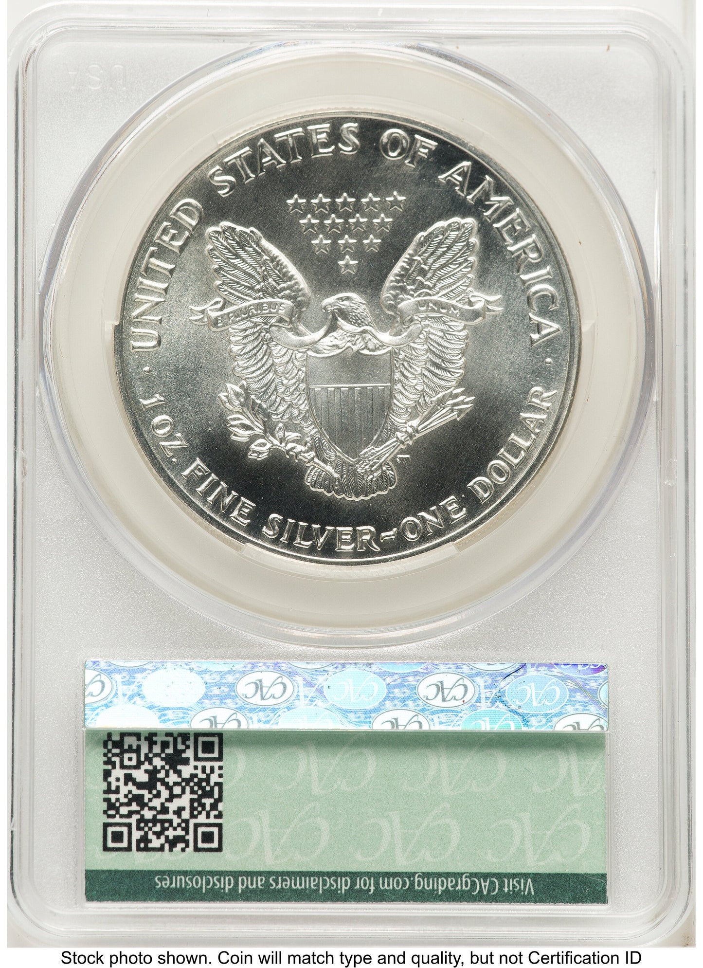 1987 Silver Eagle Ron Drzewucki CACG MS70