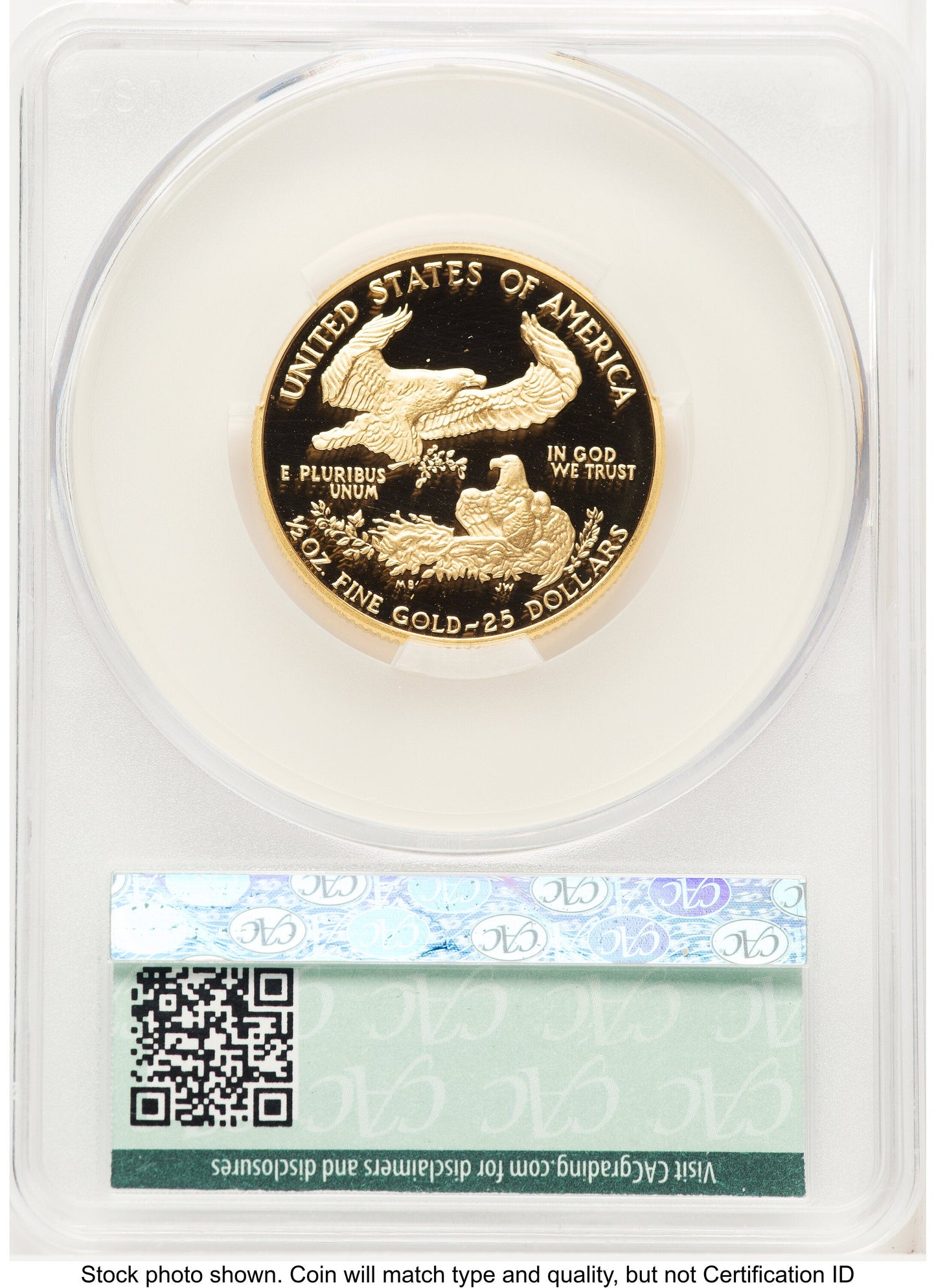 1993-P Proof Gold Eagle 1/2 oz Non Designation CACG PR70