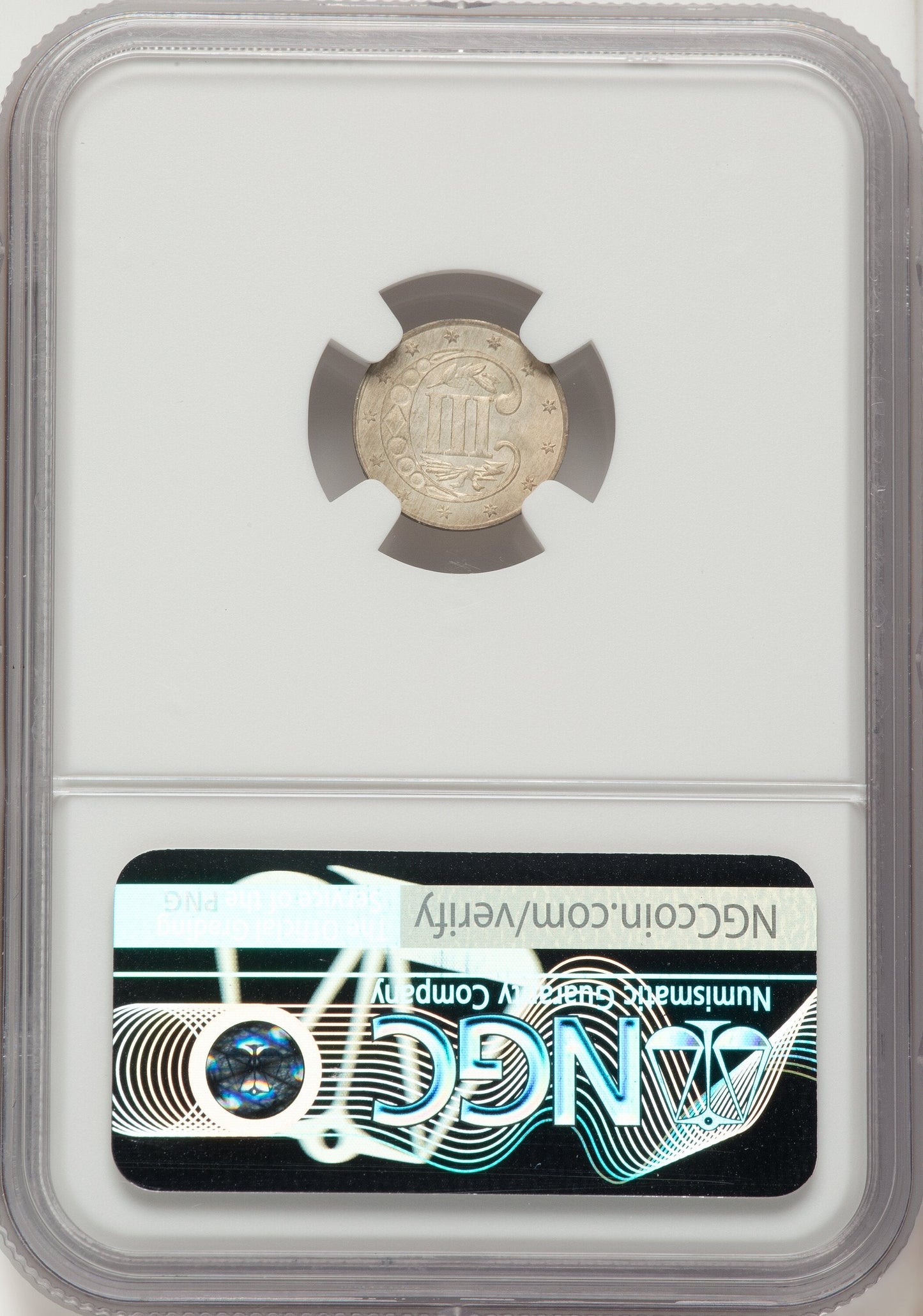1862/1 3CS FS-301 Three Cent Silver NGC MS66