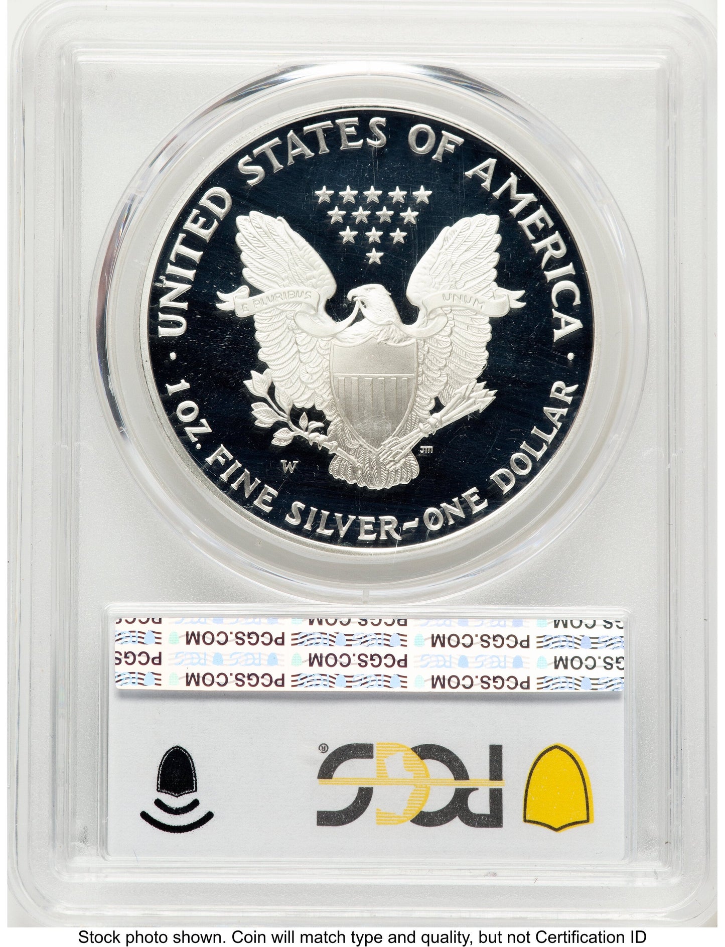 1995-W Proof Silver Eagle 1 oz Blue Gradient PCGS PR69