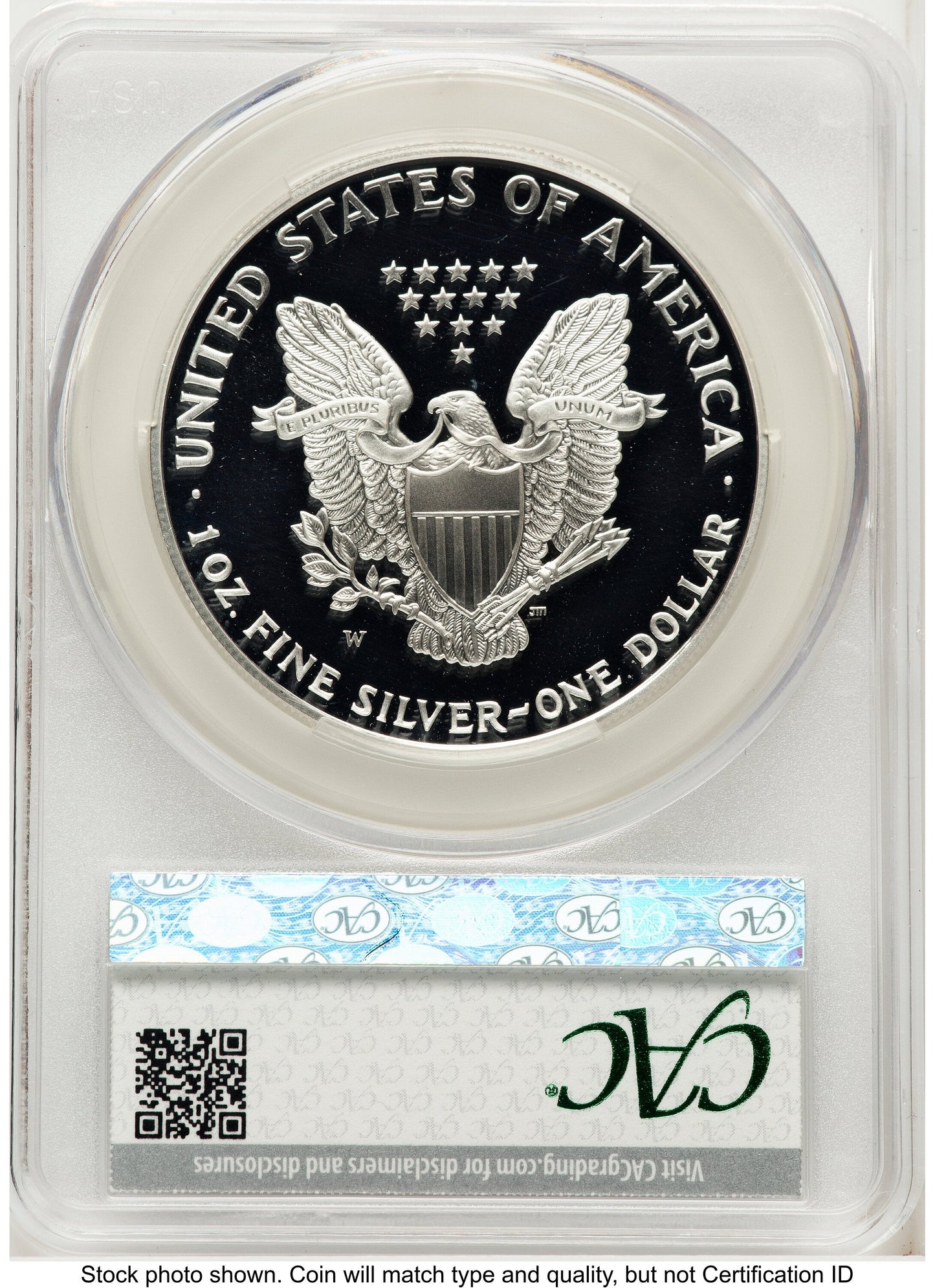 1995-W Proof Silver Eagle 1 oz Silver Label CACG PR69