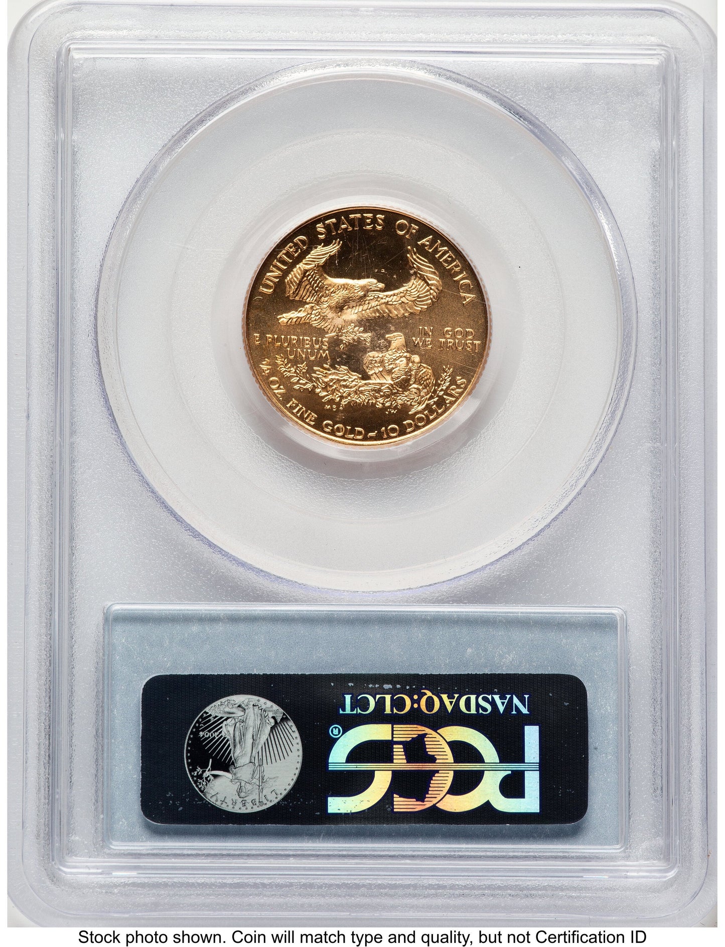 1999-W Gold Eagle 1/4 oz Unfinished Proof Dies Blue Label PCGS PR69