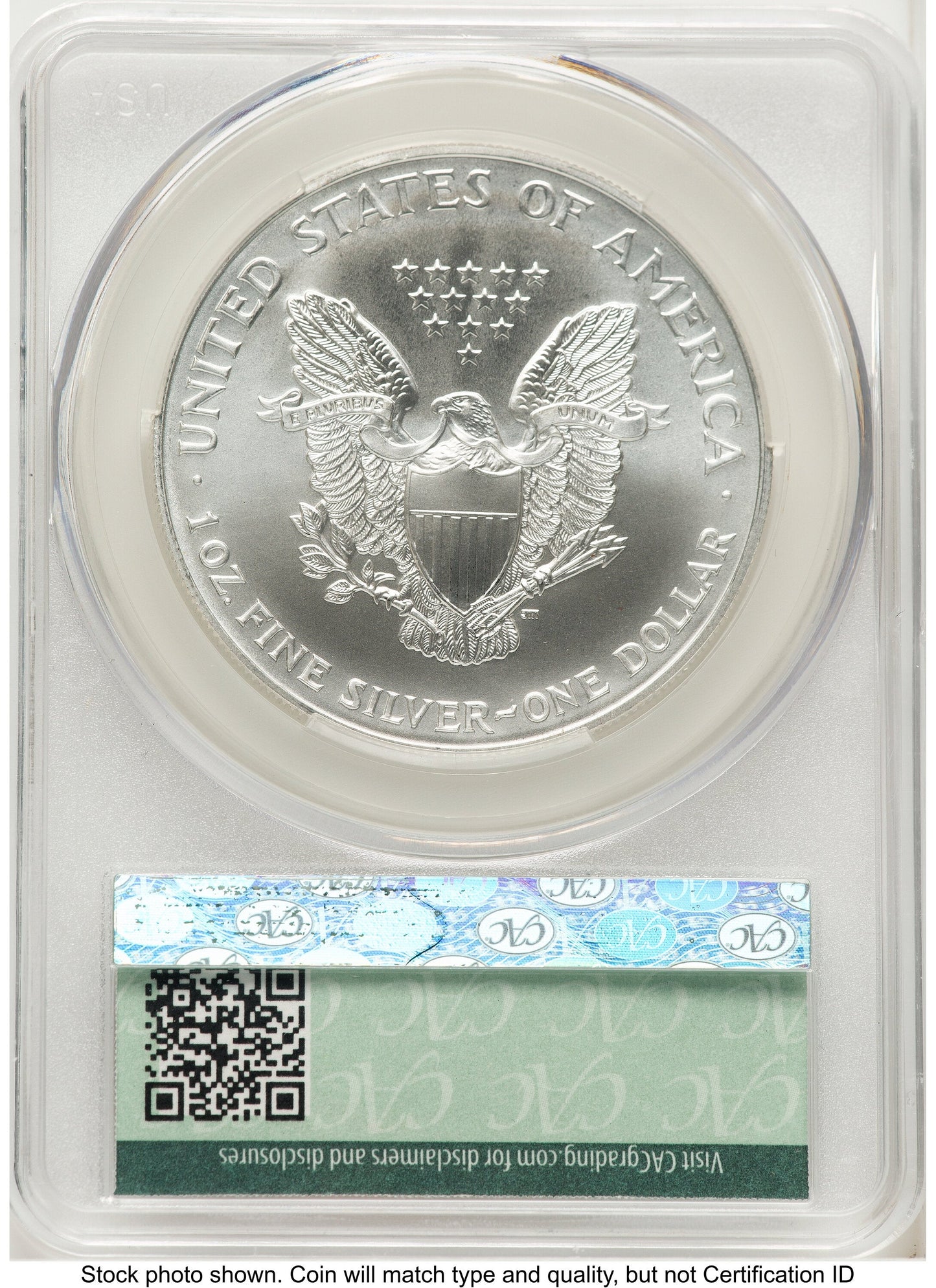 2001 Silver Eagle Ron Drzewucki CACG MS70
