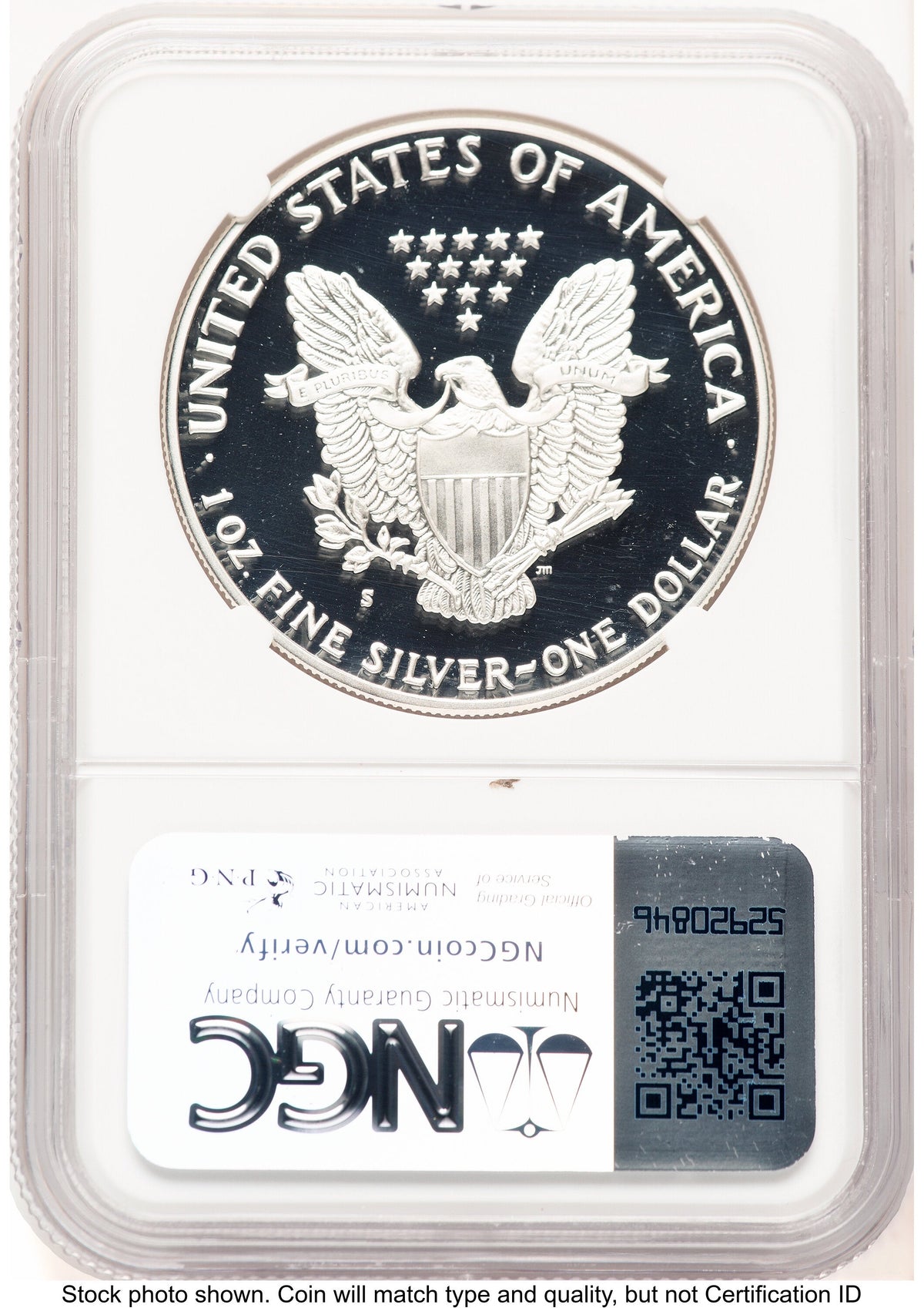 1986-S Proof Silver Eagle 1 oz Mike Castle NGC PF70