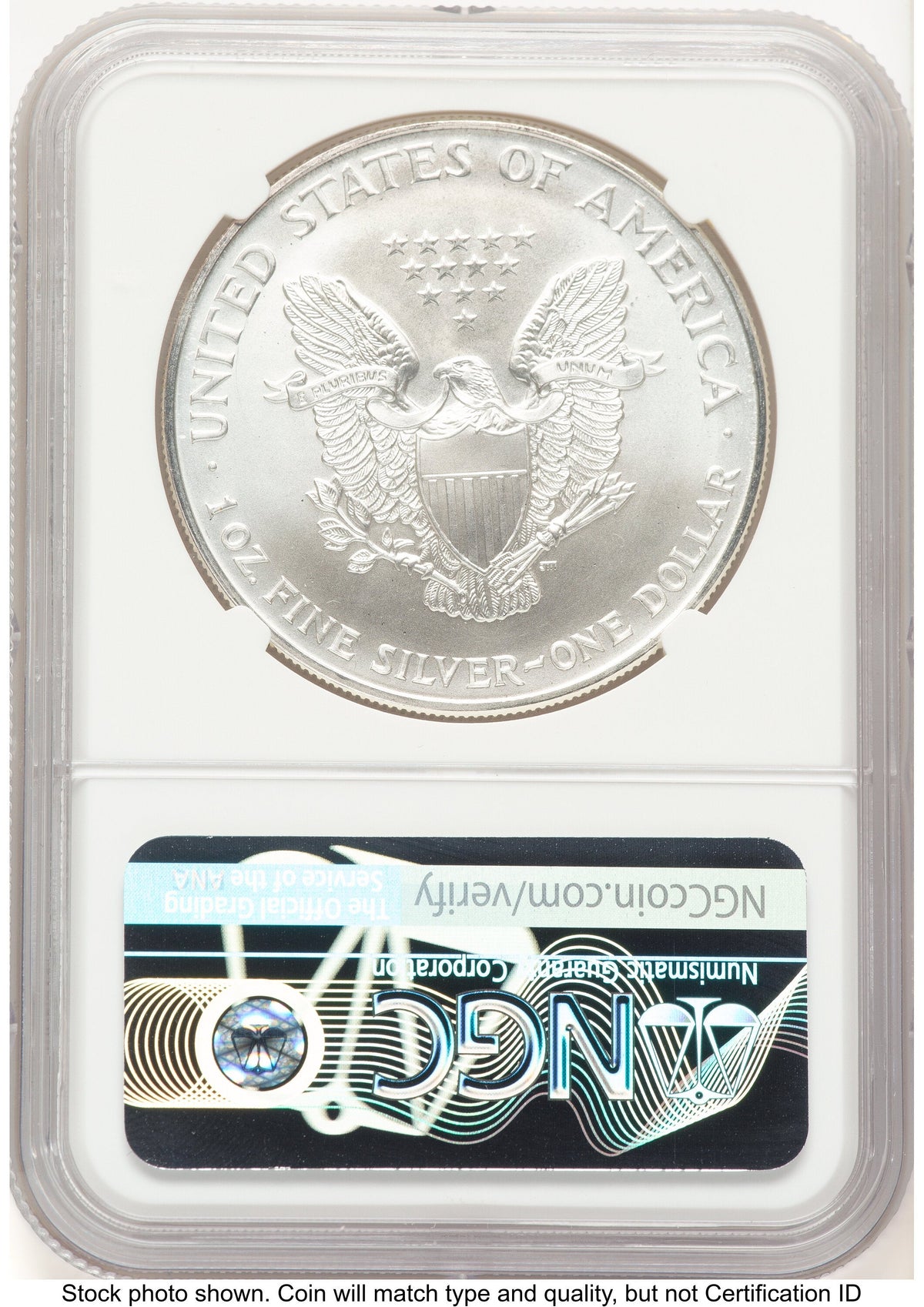 1995 Silver Eagle John NGC MS70 Mercanti