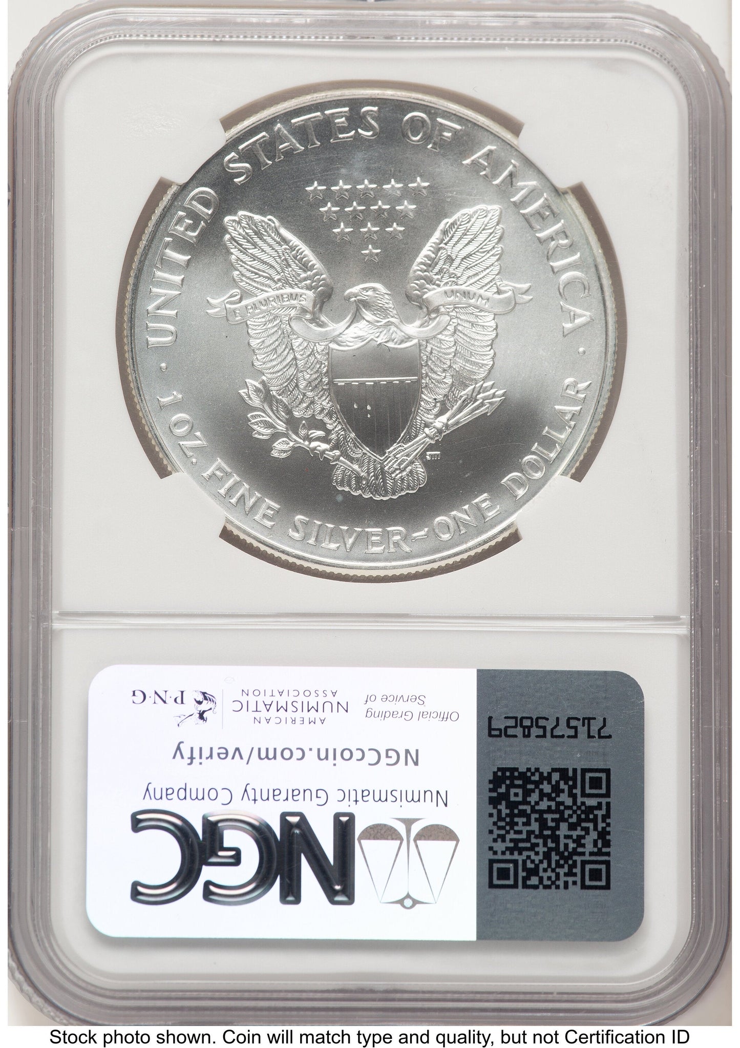 1998 Silver Eagle John NGC MS70 Mercanti