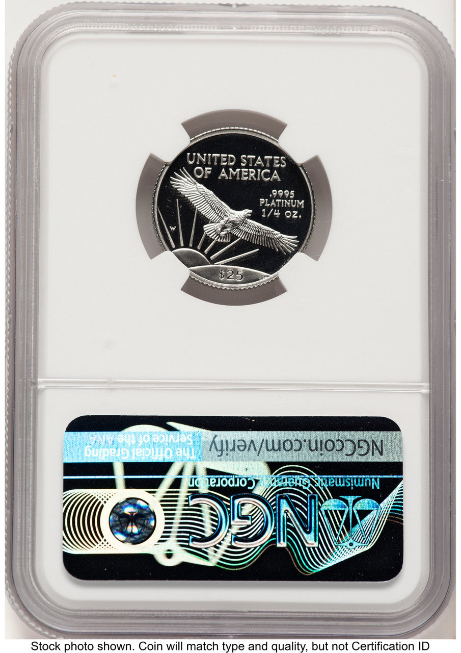 1997-W Proof Platinum Eagle 1/4 oz Don Everhart NGC PF70