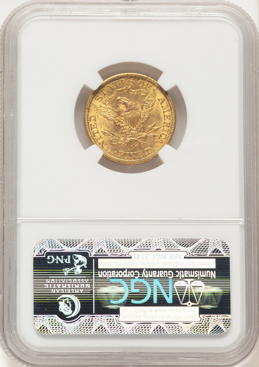 1891-CC $5 Liberty Half Eagle NGC MS62