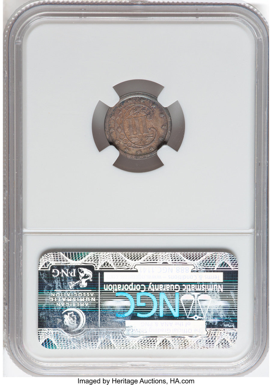 1870 3C J-796 CAC Patterns NGC MS67