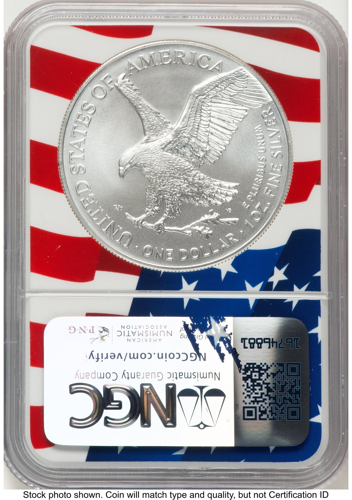 2024 Silver Eagle Flag Core NGC MS70