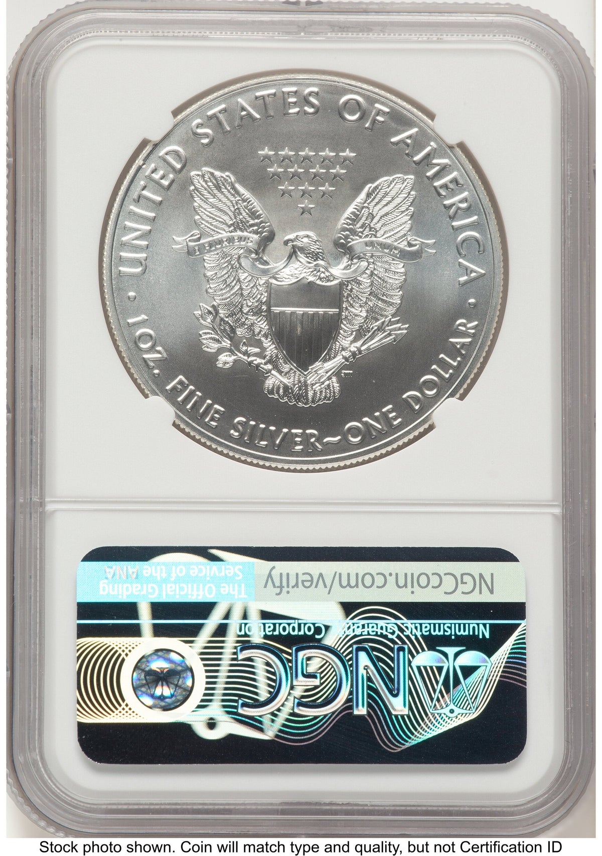 2019 Silver Eagle FR Eagle Ribbon Label NGC MS70