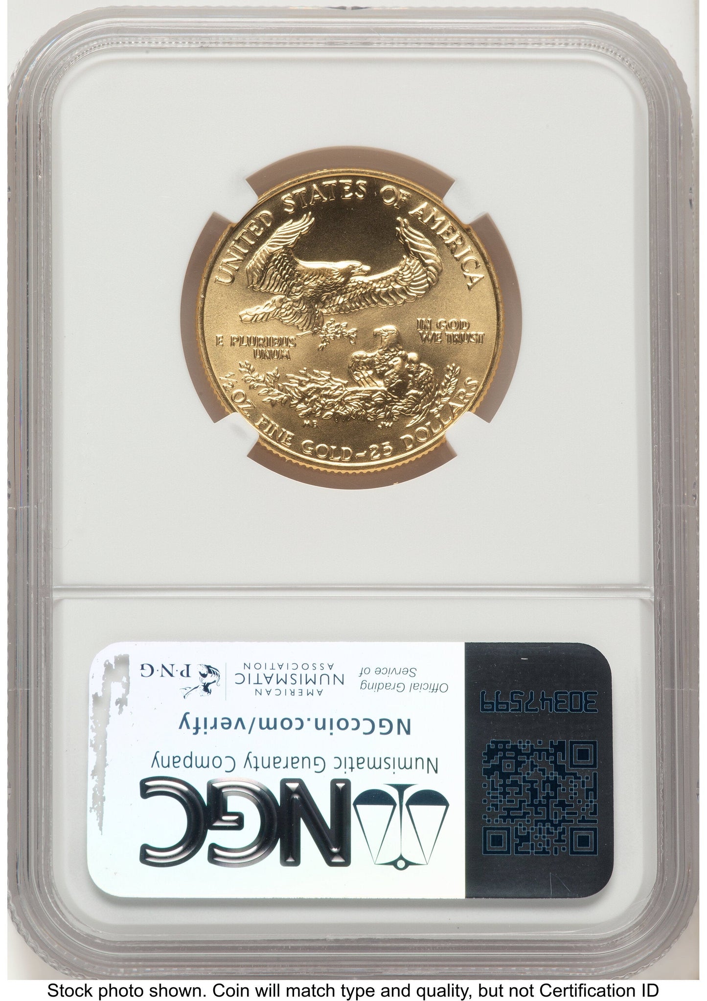 1992 Gold Eagle 1/2 oz Brown Label NGC MS70