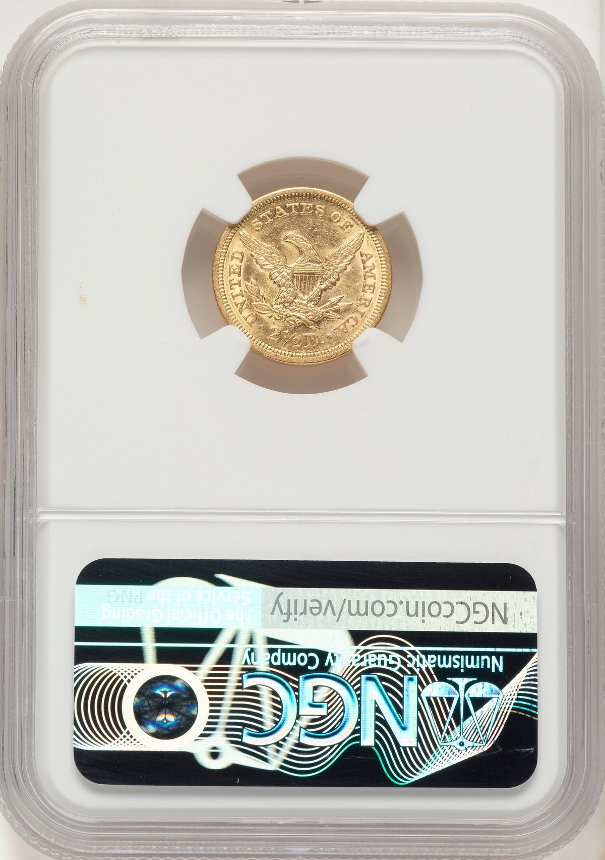 1856-S $2.50 Liberty Quarter Eagle NGC AU58