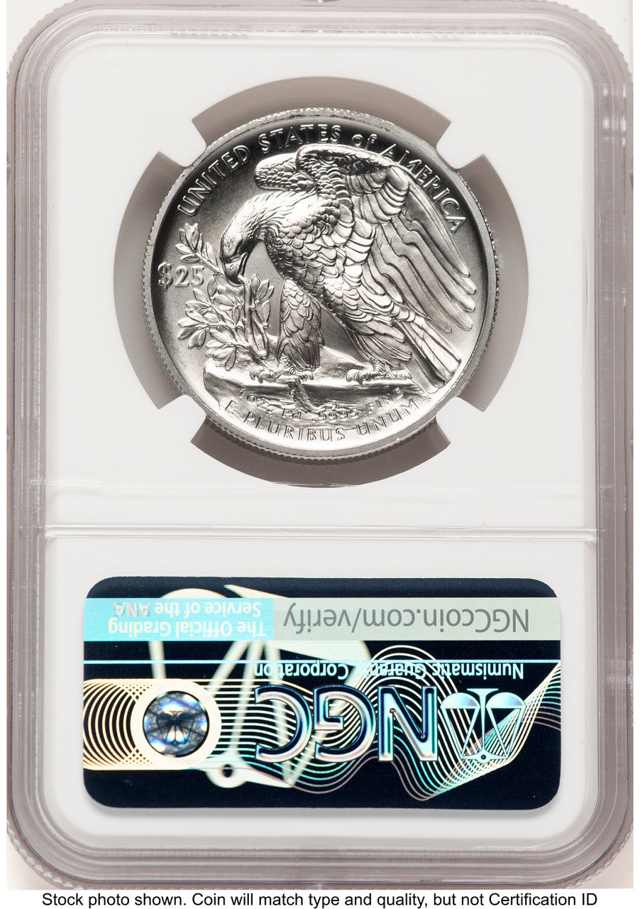 2020-W Palladium Eagle 1 oz Burnished ER Brown Label NGC MS70 (777223063)