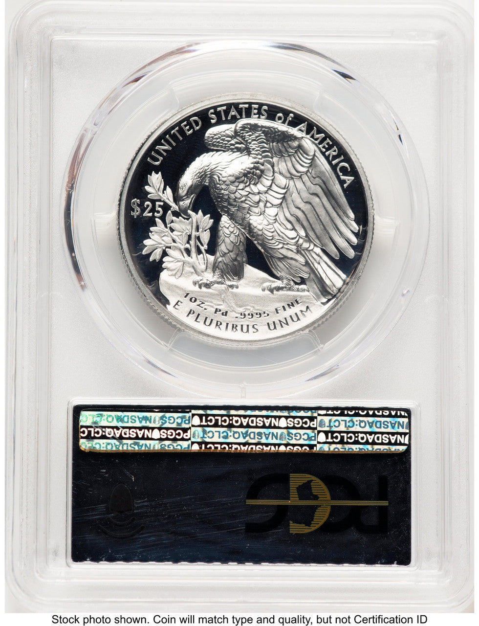 2021-W Palladium Eagle 1 oz FDI Silver Foil PCGS PR70 (777223072)