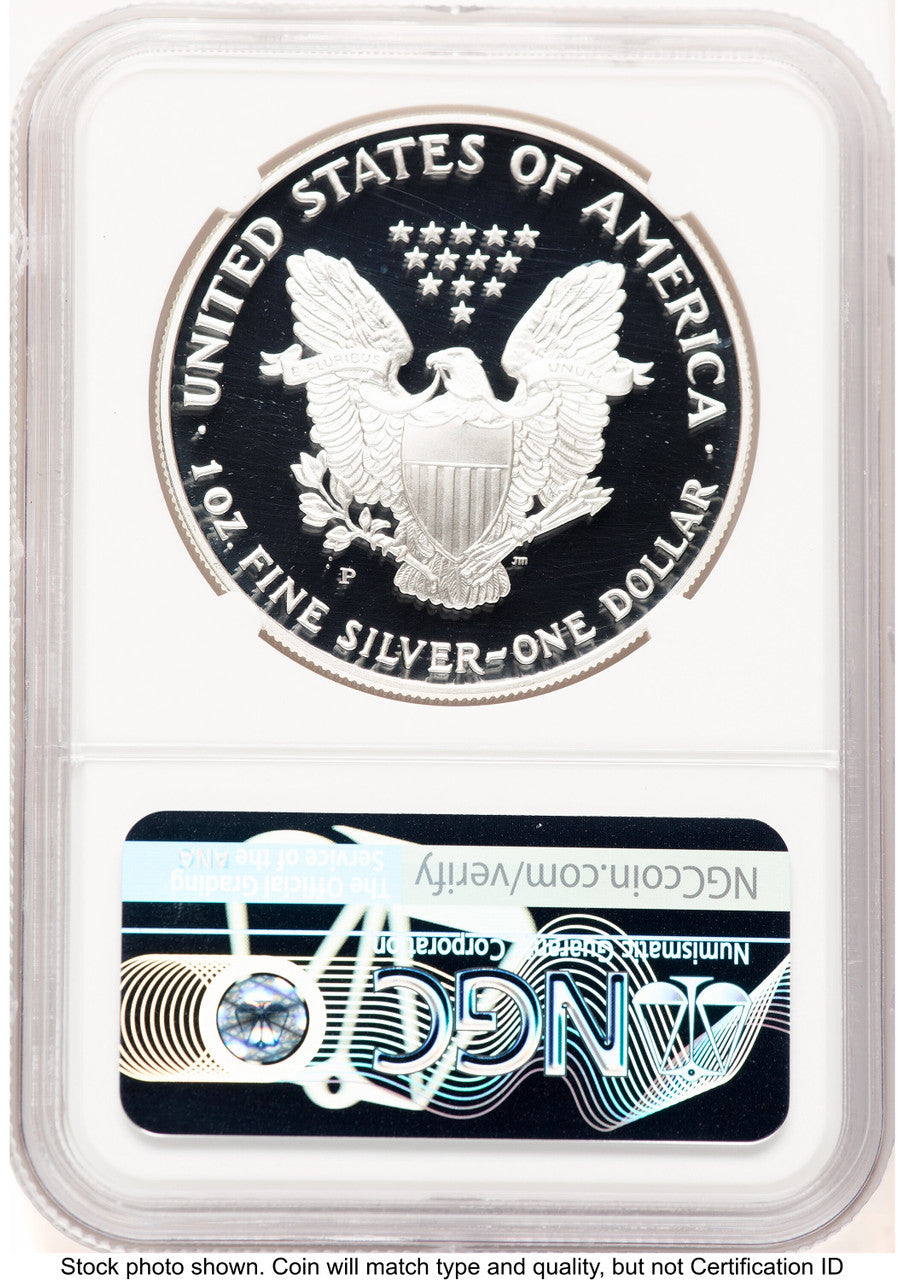 1993-P Proof Silver Eagle 1 oz Thomas Uram NGC PF70